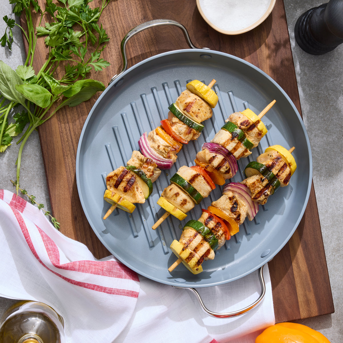 Valencia Pro Ceramic Nonstick 11 Round Grill Pan - Image 3