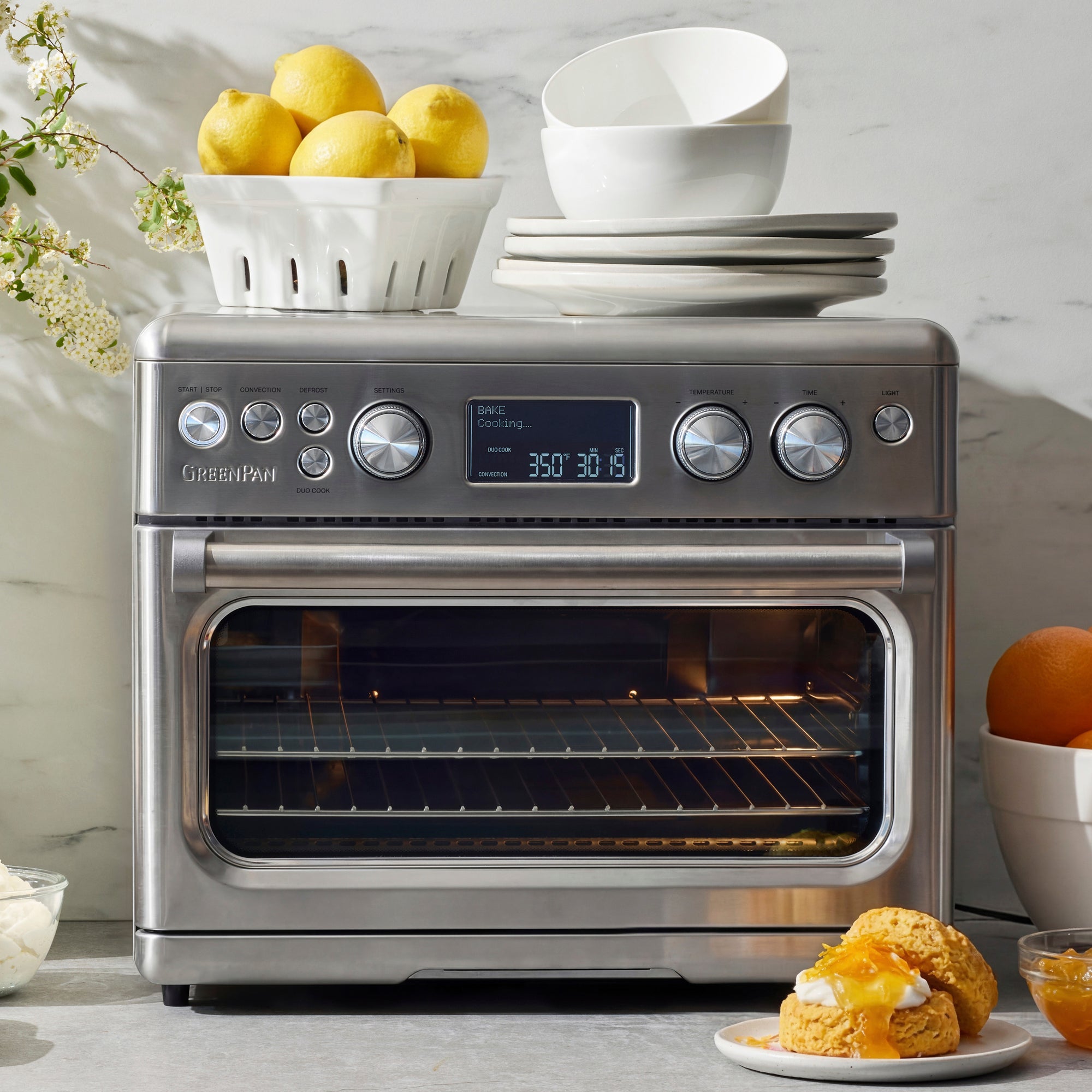 Elite Convection Air Fryer Toaster Oven | Premiere Stainless Steel - Image 17