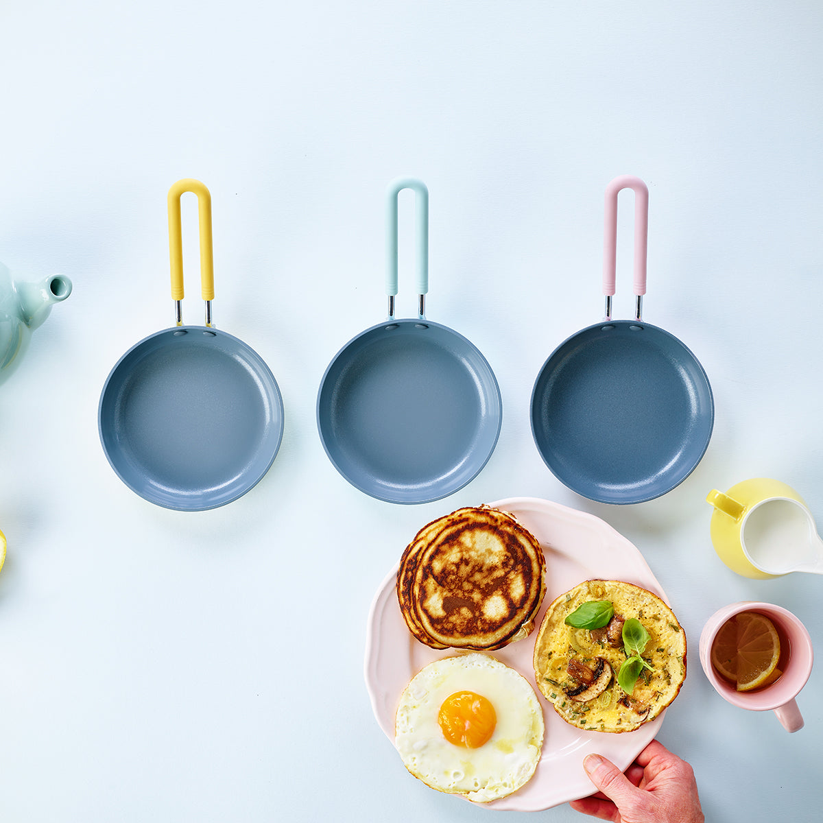 Mini Ceramic Nonstick 5 Frypan | Yellow - Image 4