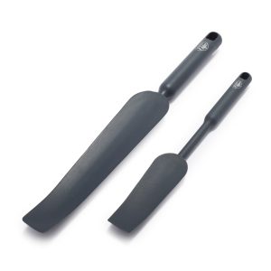 GreenLife Easy Reach Silicone Spatula. 2-Piece Set | Gray