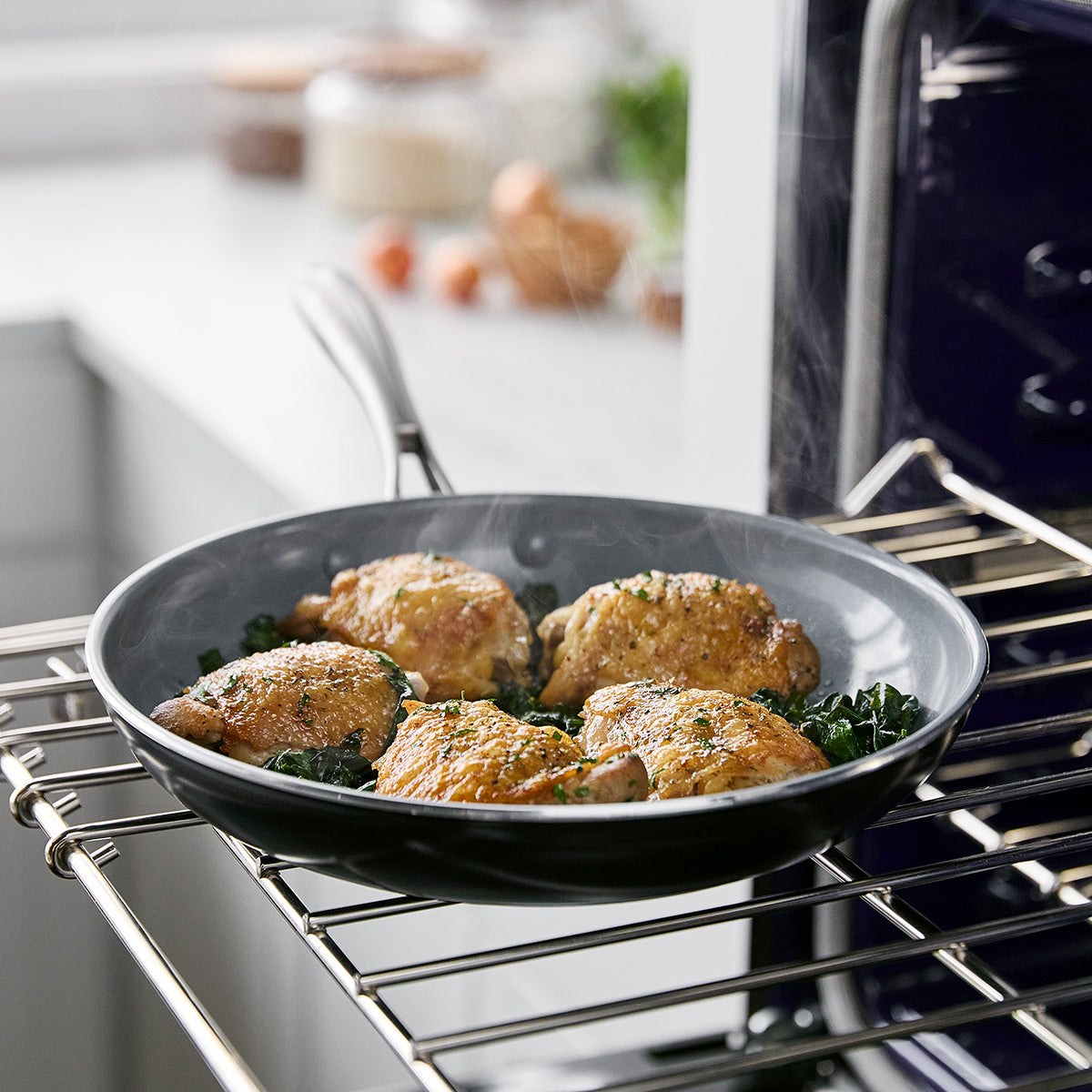 Swift Ceramic Nonstick 8 and 10 Frypan Set - Image 4