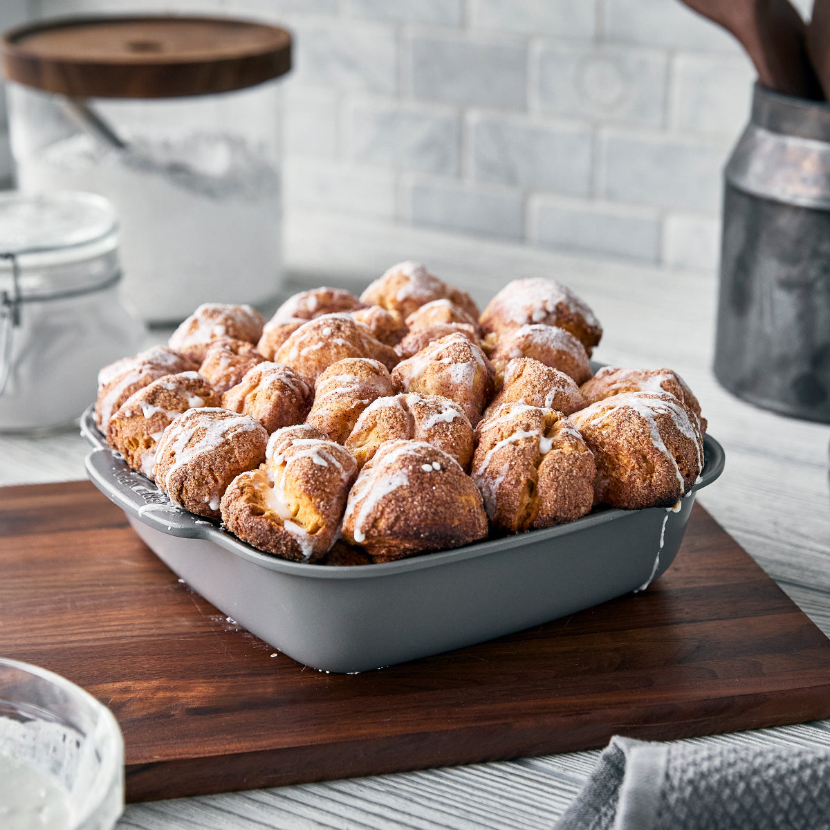 Premiere Ovenware Ceramic Nonstick 8 x 8 Square Baker | Gray - Image 8