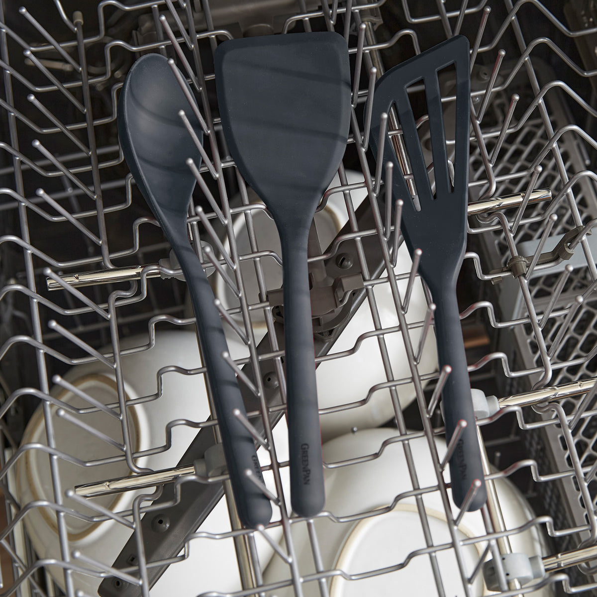 Platinum Silicone Tools 7-Piece Utensil Set | Gray - Image 7