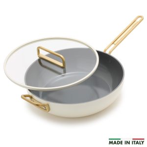 Stanley Tucci™ Ceramic Nonstick 6.5-Quart Essential Stanley Pan | Carrara White