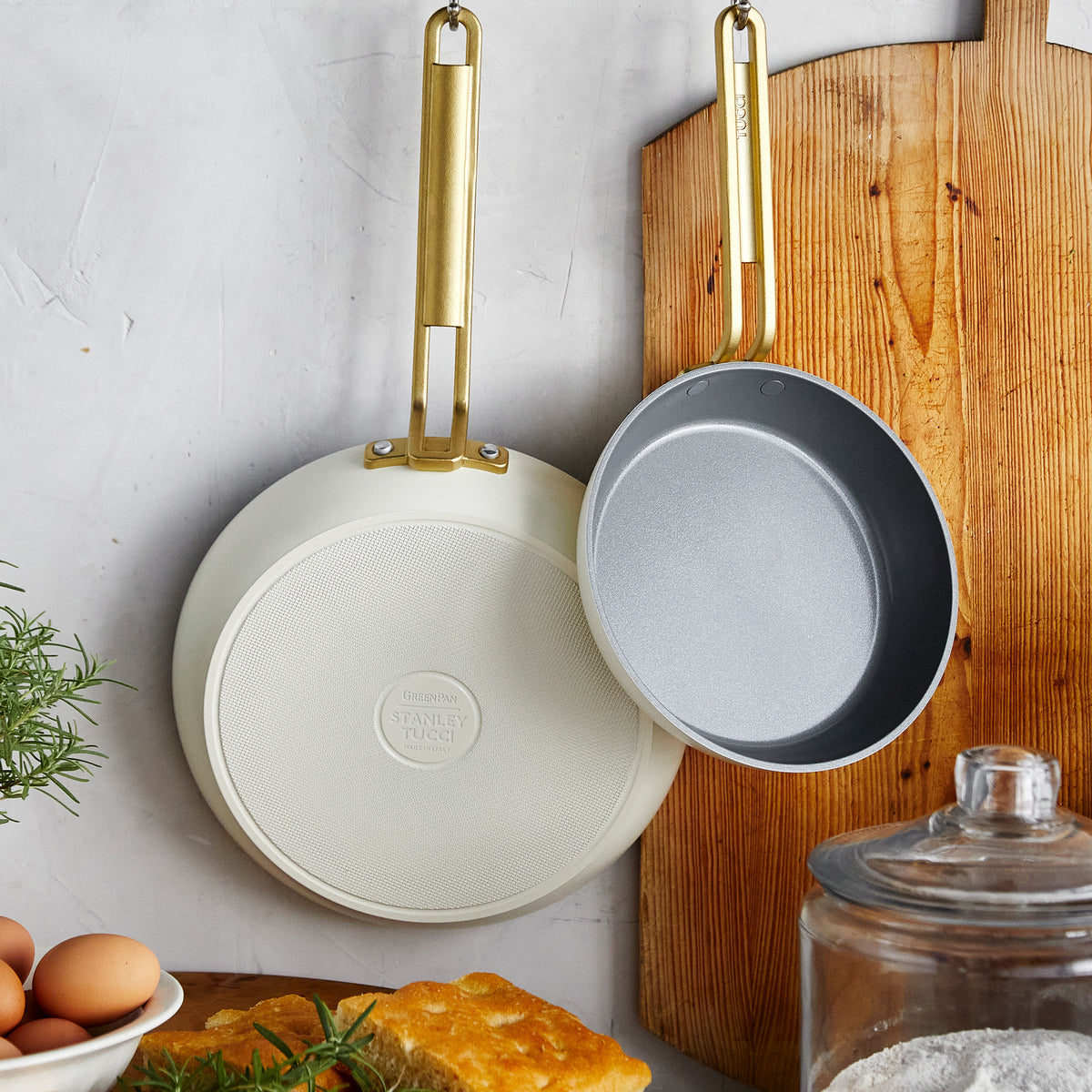 Stanley Tucci™ Ceramic Nonstick 11-Piece Cookware Set | Carrara White - Image 7