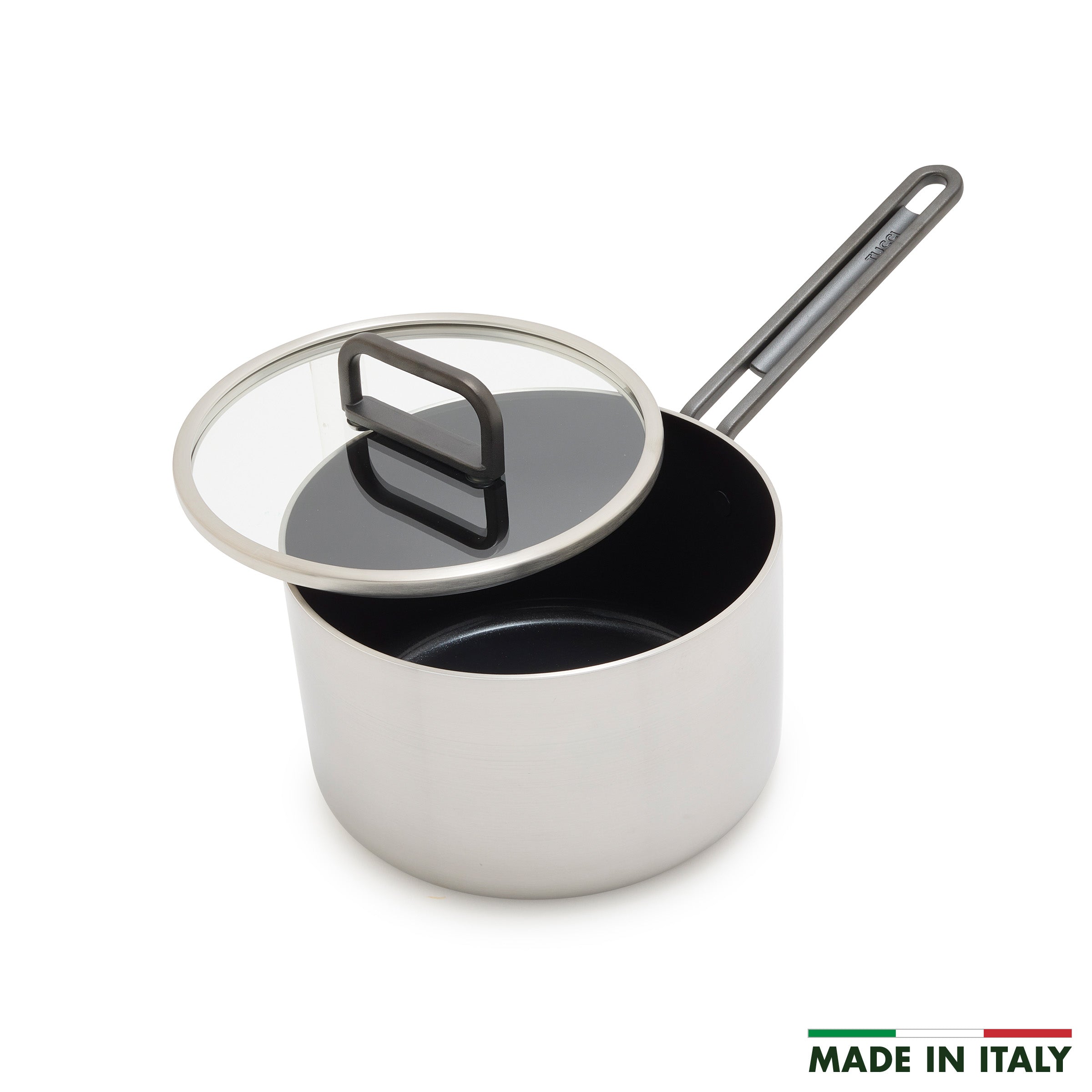 Stanley Tucci™ Stainless Steel Ceramic Nonstick 2-Quart Saucepan with Lid