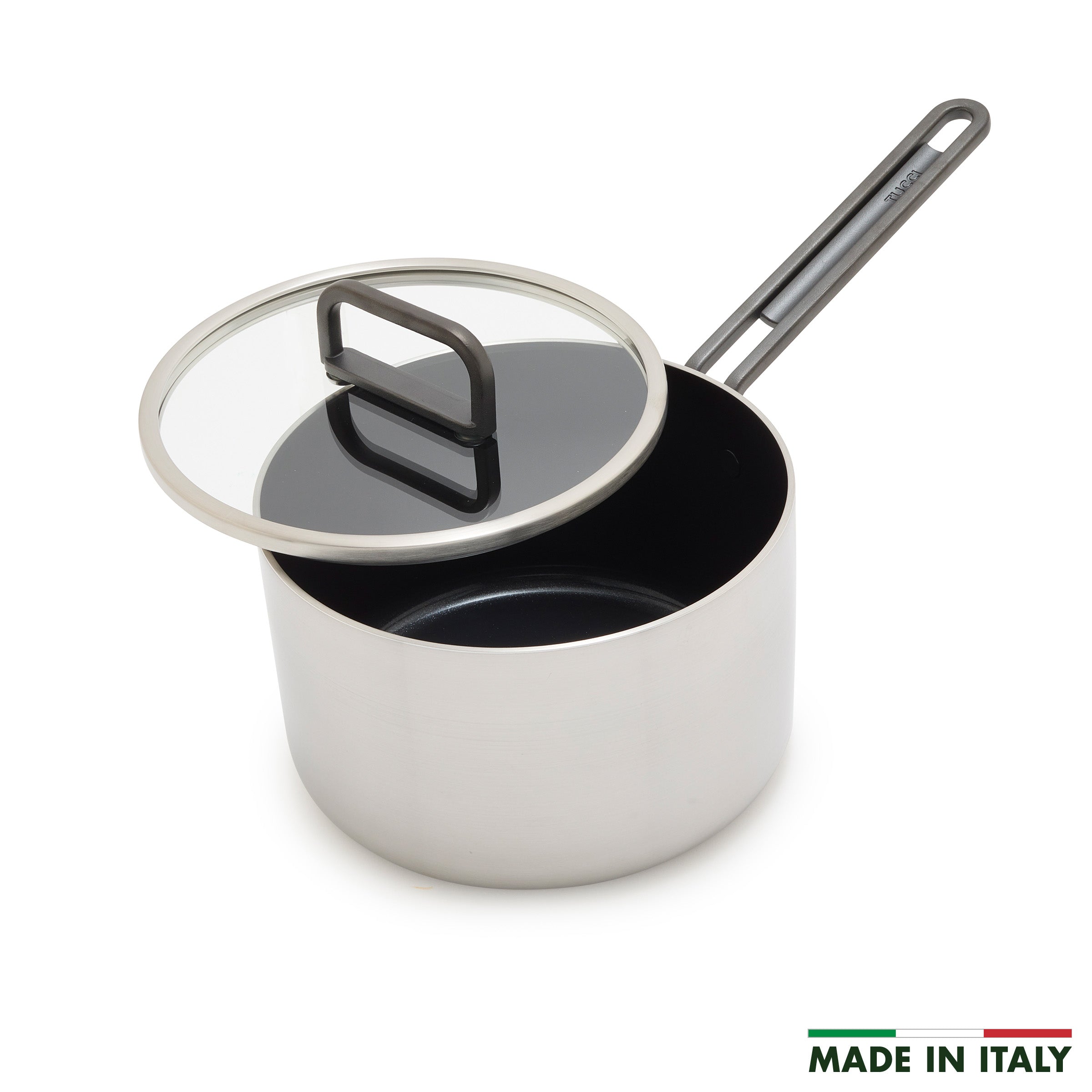 Stanley Tucci™ Stainless Steel Ceramic Nonstick 4-Quart Saucepan with Lid