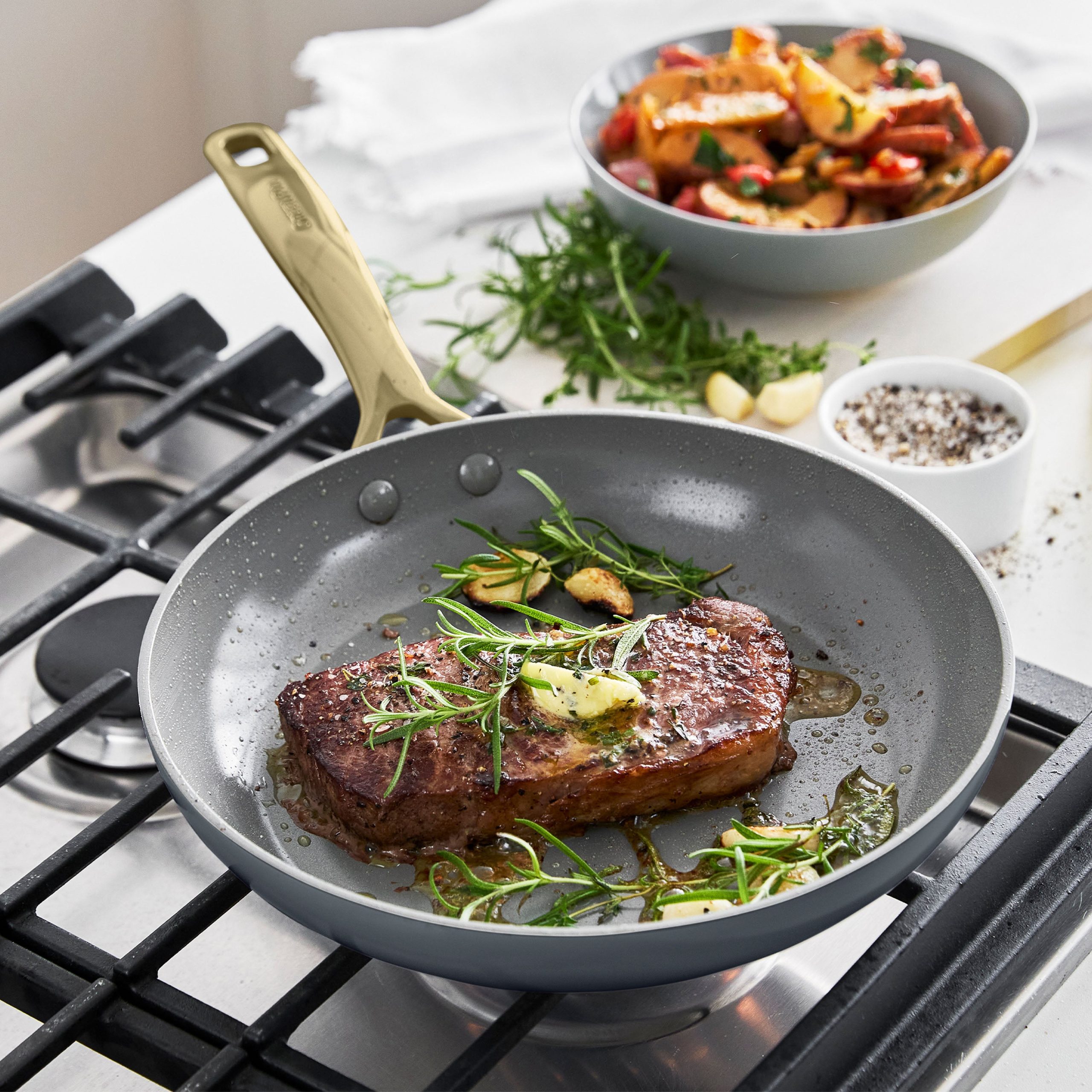 Jewel Pro Ceramic Nonstick 11-Piece Cookware Set | Slate - Image 7