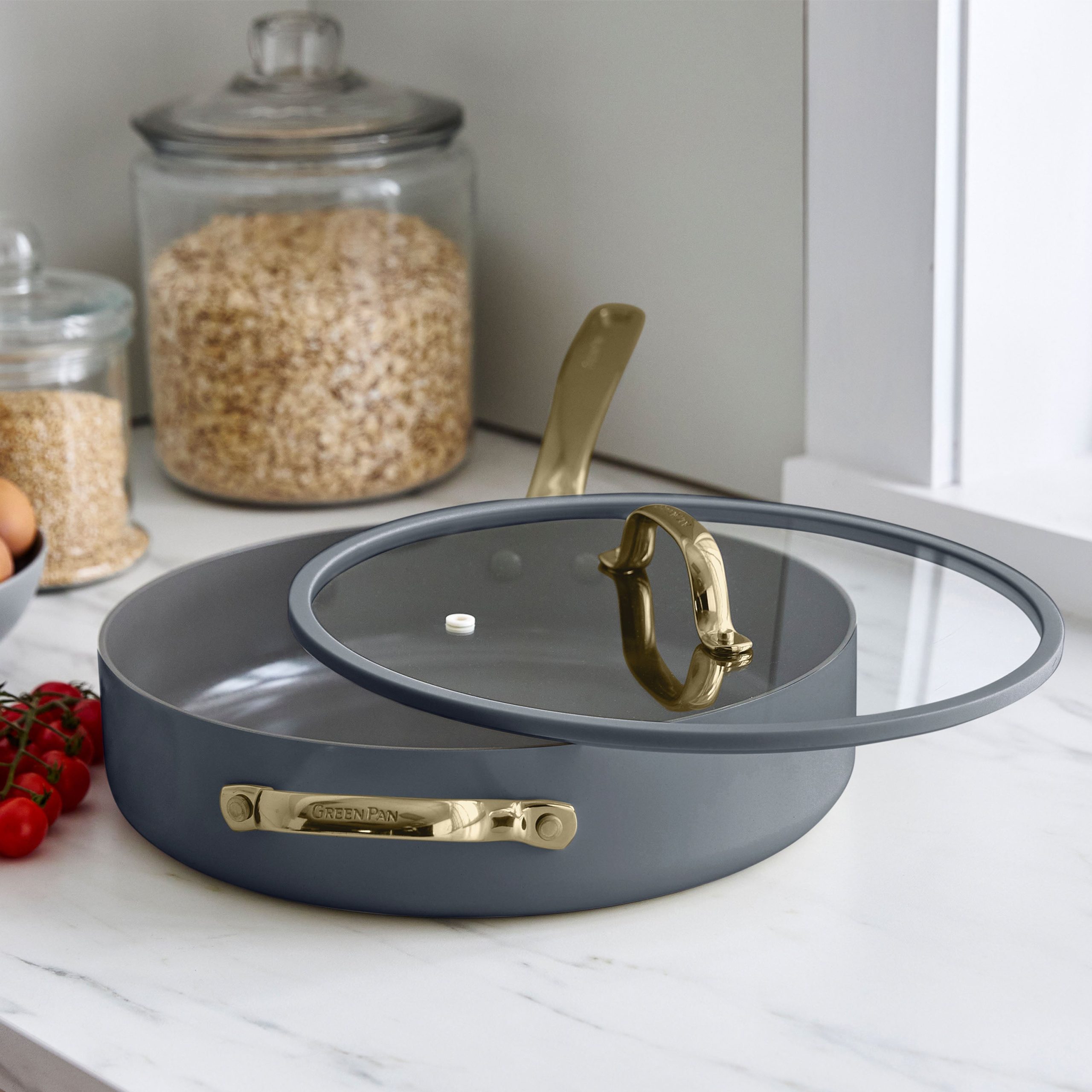 Jewel Pro Ceramic Nonstick 11-Piece Cookware Set | Slate - Image 5
