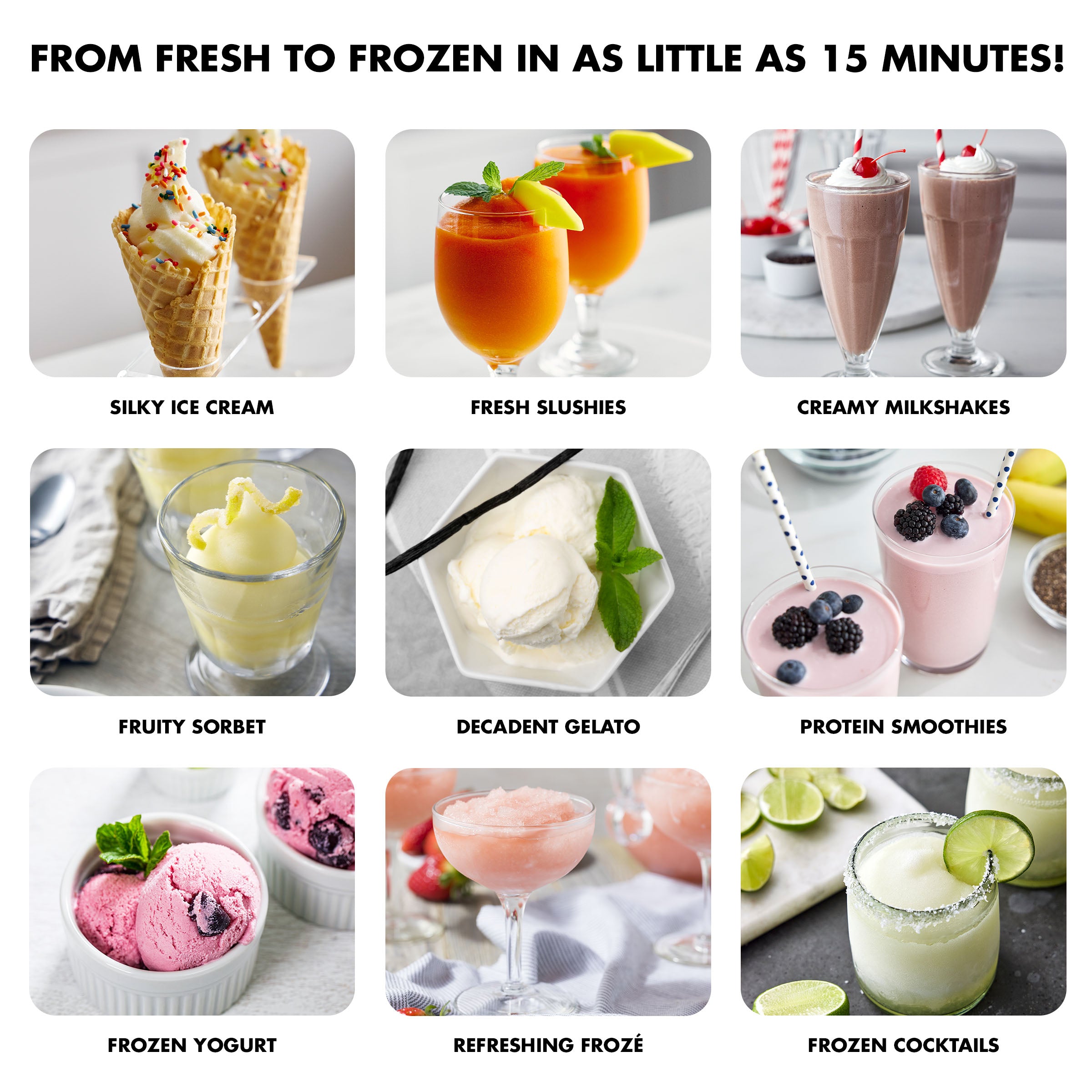 Frost Pro 16-in-1 Ice Cream. Gelato & Frozen Drink Maker | Licorice - Image 16