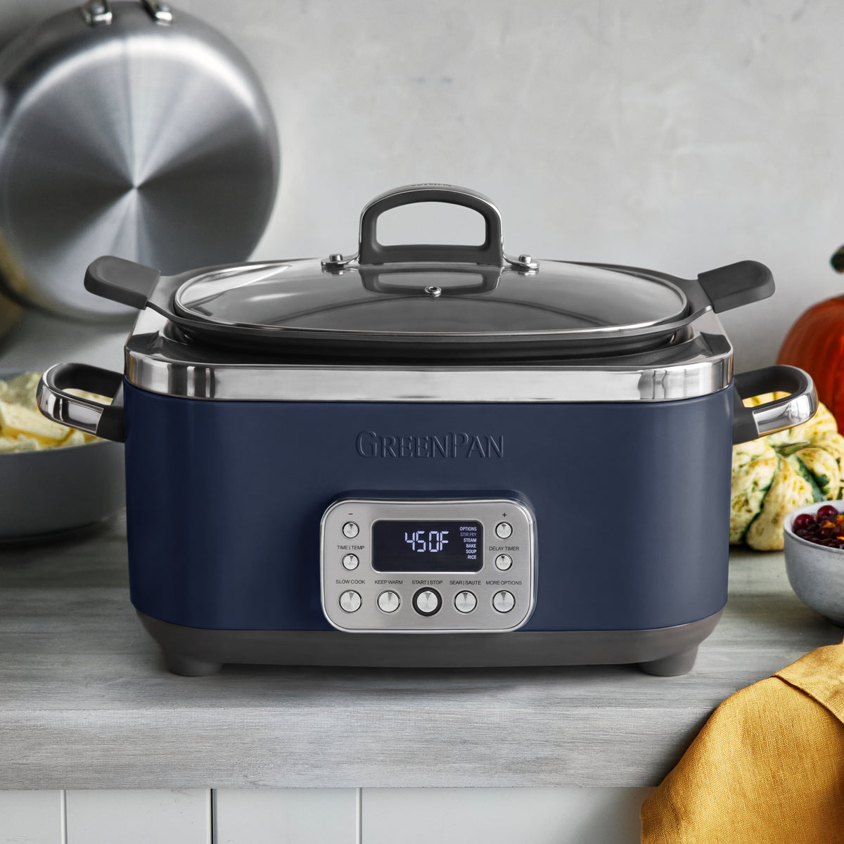 Elite 14-in-1 6-Quart Slow Cooker | Oxford Blue - Image 2