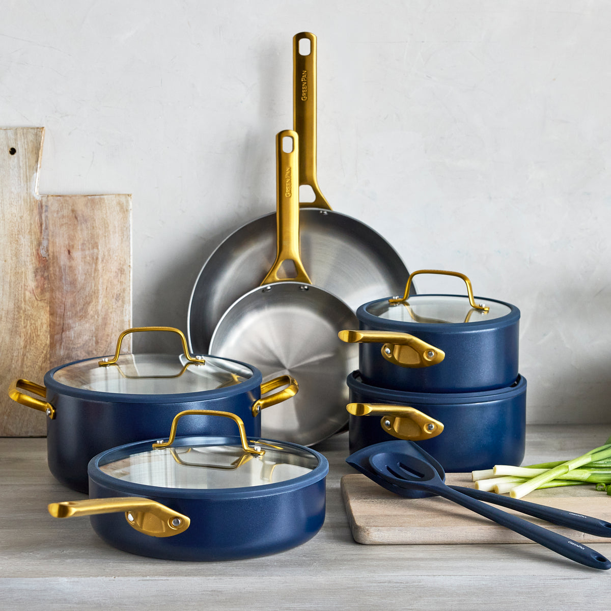 Reserve Pro Uncoated Stainless Steel 12-Piece Cookware Set | Twilight - Image 2