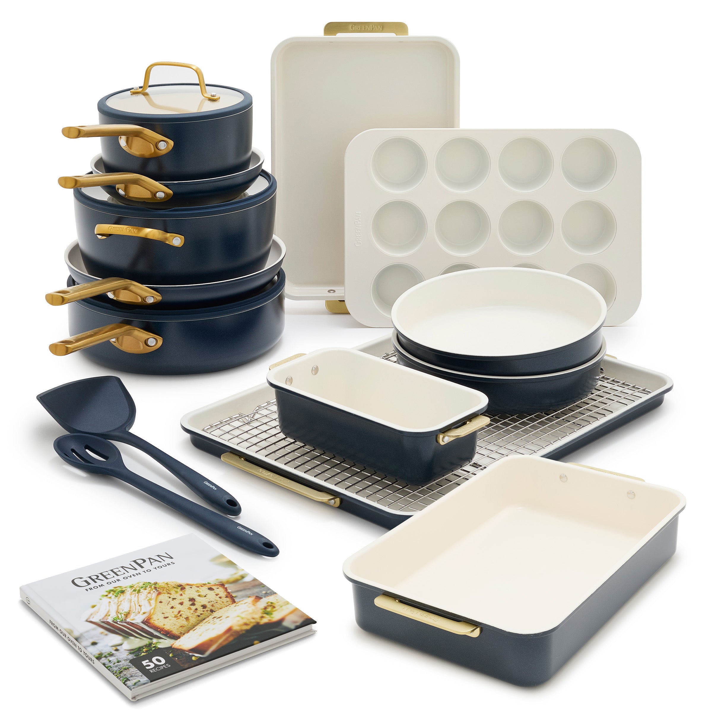 Reserve Pro 18-Piece Cookware & Bakeware Set | Twilight