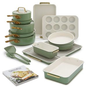 Reserve Pro 18-Piece Cookware & Bakeware Set | Sage