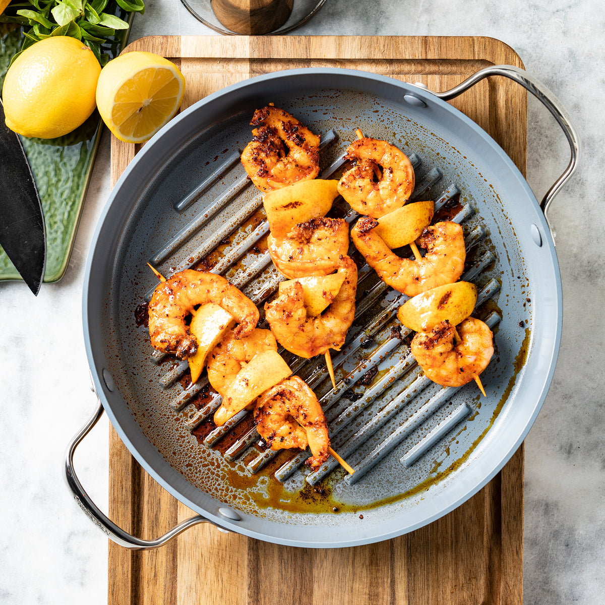 Valencia Pro Ceramic Nonstick 11 Round Grill Pan - Image 5