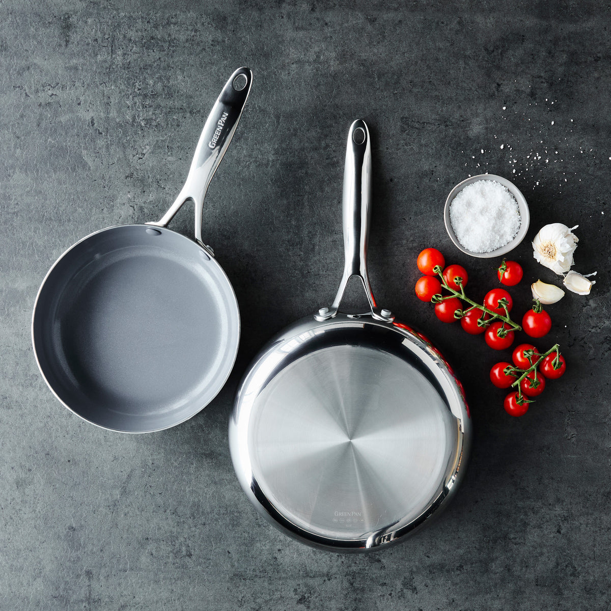 Valencia Pro Stainless Steel 8 and 10 Frypan Set - Image 13