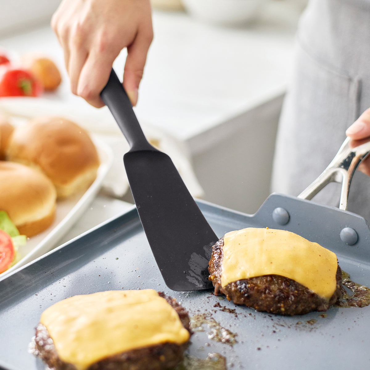 Premiere Silicone 8-Piece Utensil and Crock Set | Black - Image 6