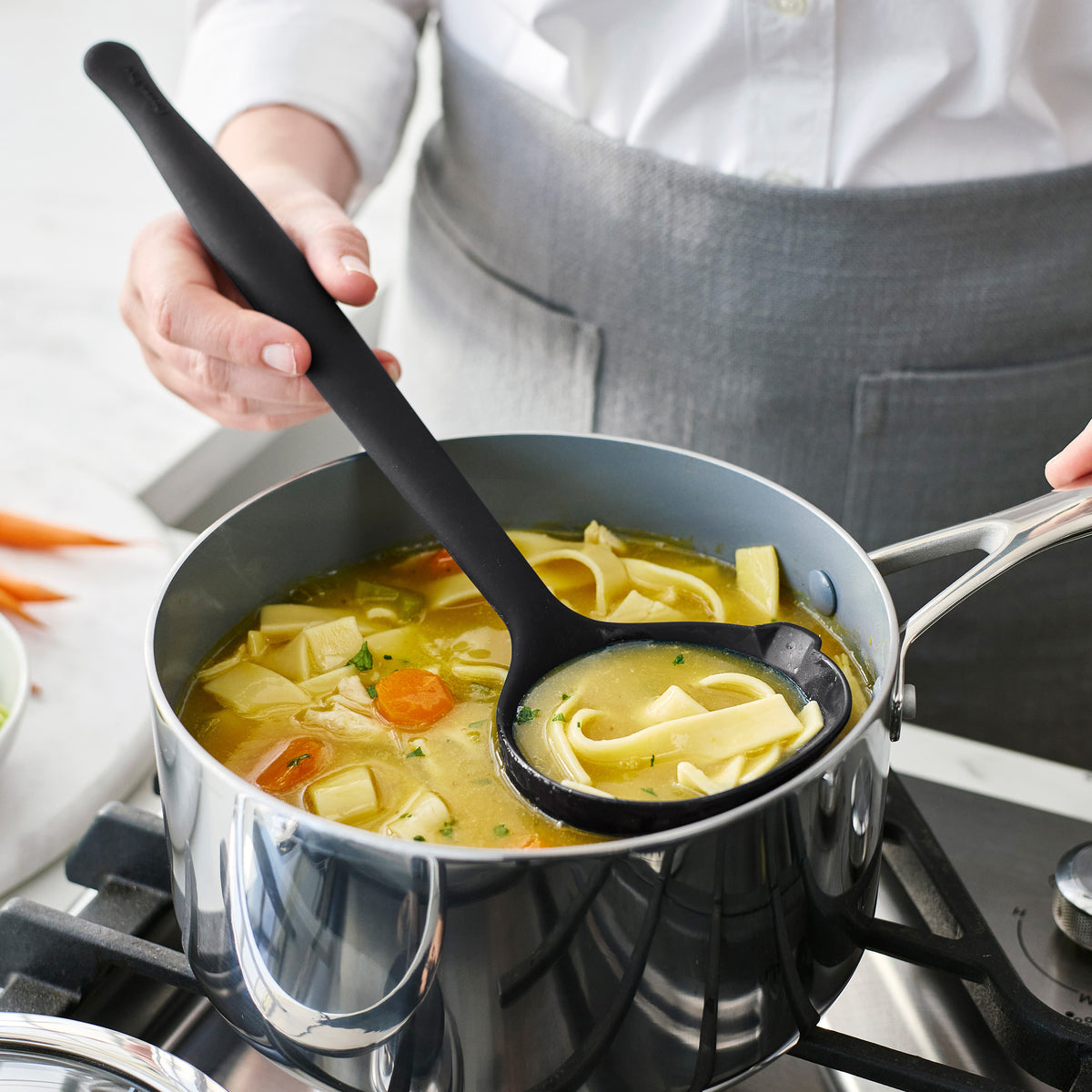 Premiere Silicone 8-Piece Utensil and Crock Set | Black - Image 8