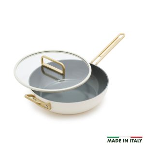 Stanley Tucci™ Ceramic Nonstick 4.5-Quart Stanley Pan Jr. | Carrara White