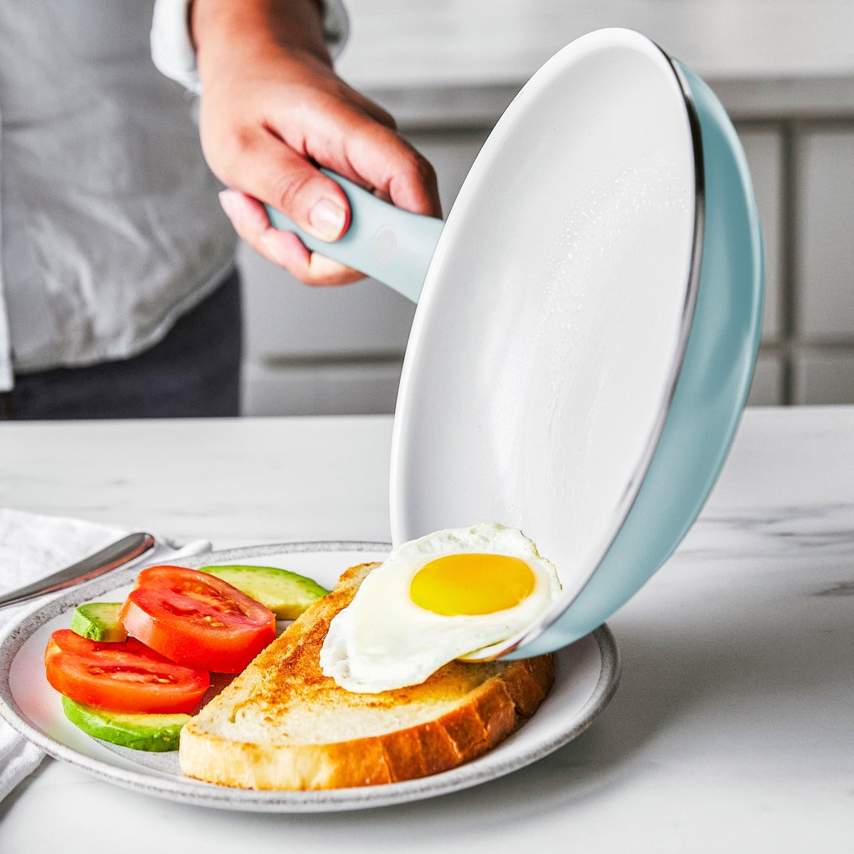 Dover Ceramic Nonstick 10 Frypan | Blue Haze - Image 3