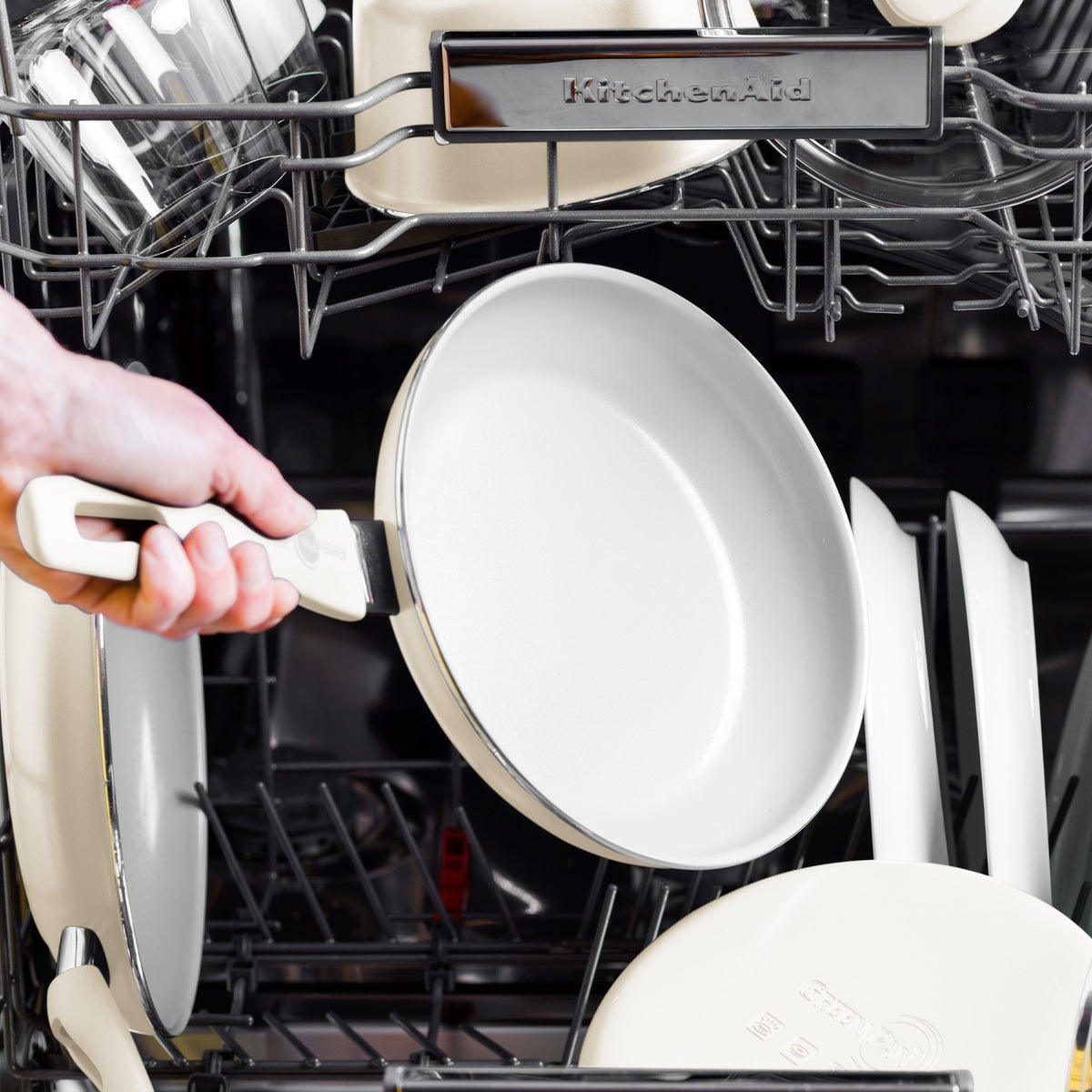 Dover Ceramic Nonstick 12 Frypan | Cream White - Image 6