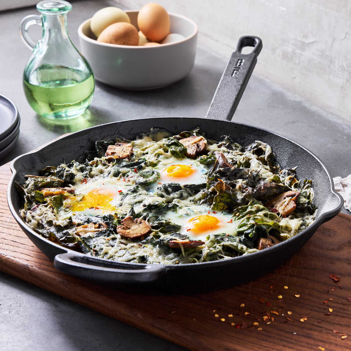 Bobby Flay by GreenPan 8 and 10 Cast Iron Frypan Set - Image 6