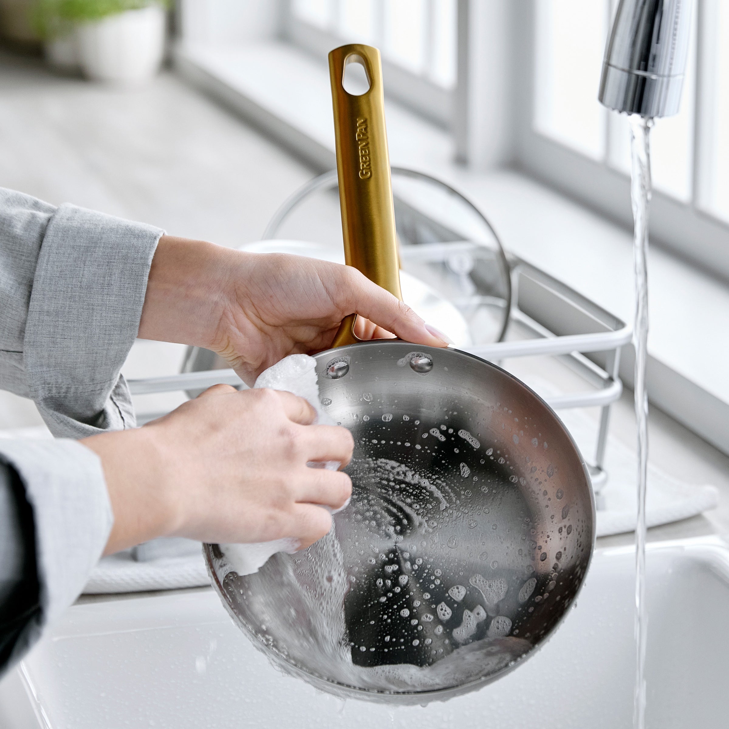 Reserve Stainless Steel 8. 10 and 12 Frypan Set - Image 9