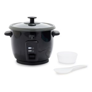 GreenLife 6-Cup Rice Cooker | Black