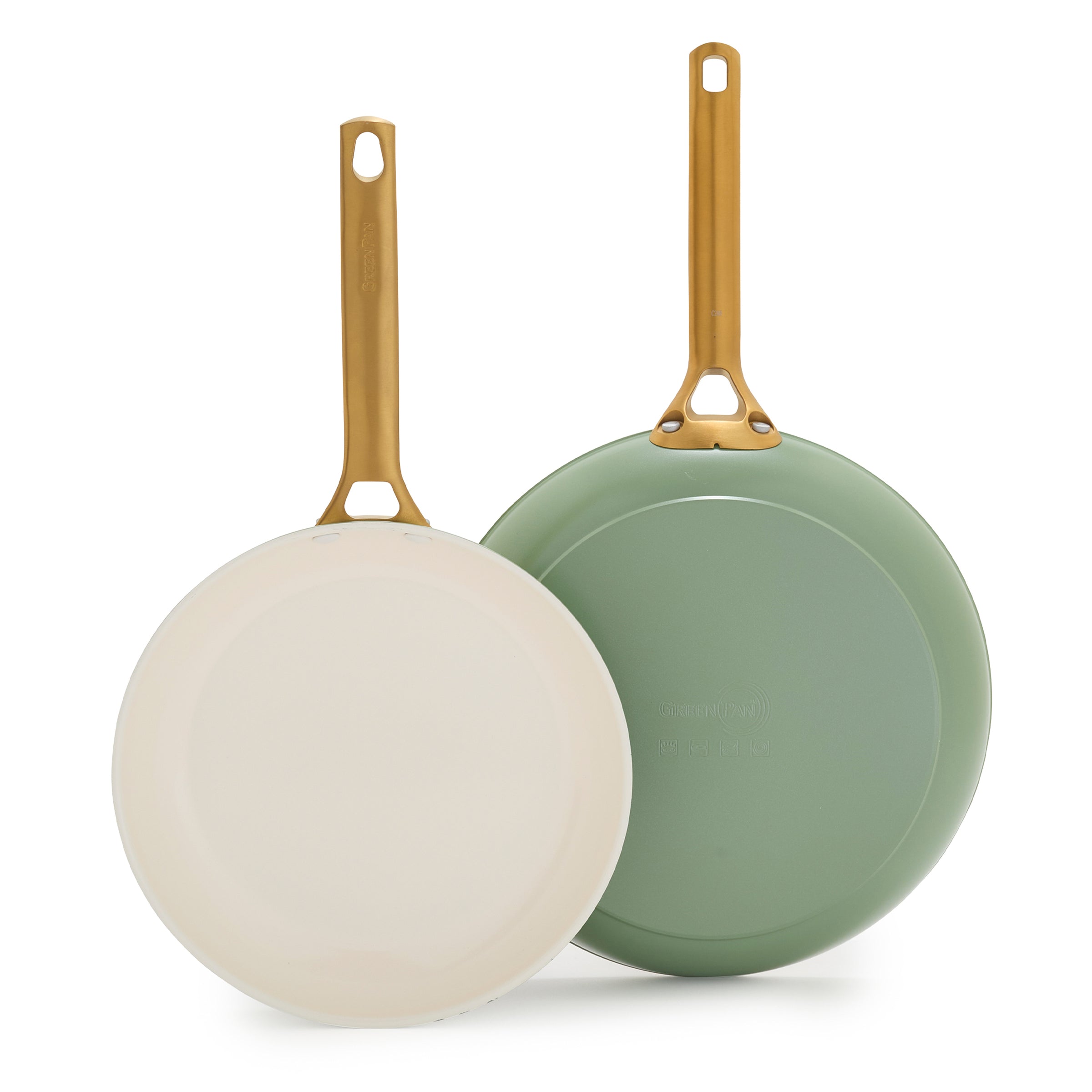 Reserve Pro Ceramic Nonstick 10 and 12 Frypan Set | Sage