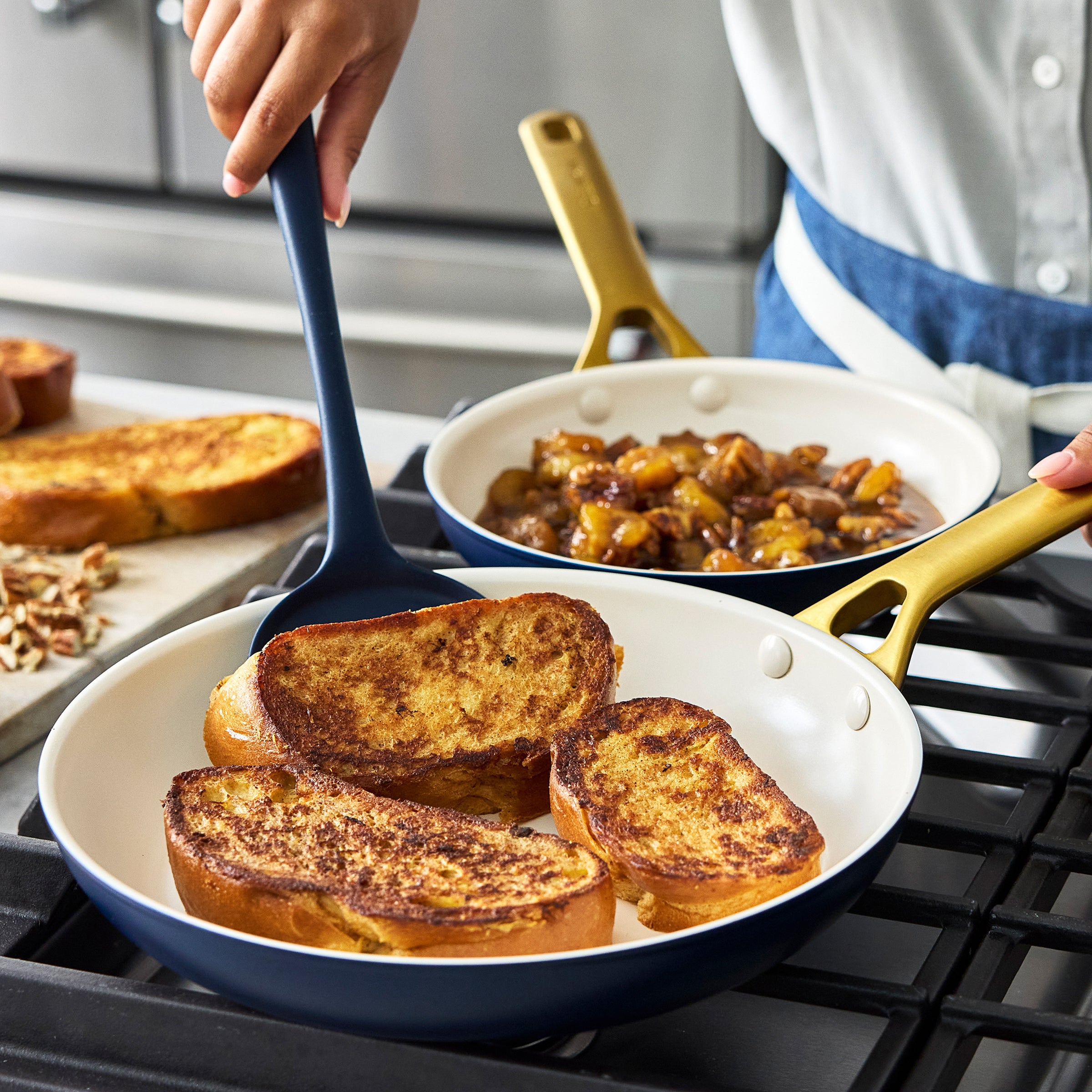 Reserve Pro Ceramic Nonstick 8. 10 and 12 Frypan Set | Twilight - Image 4
