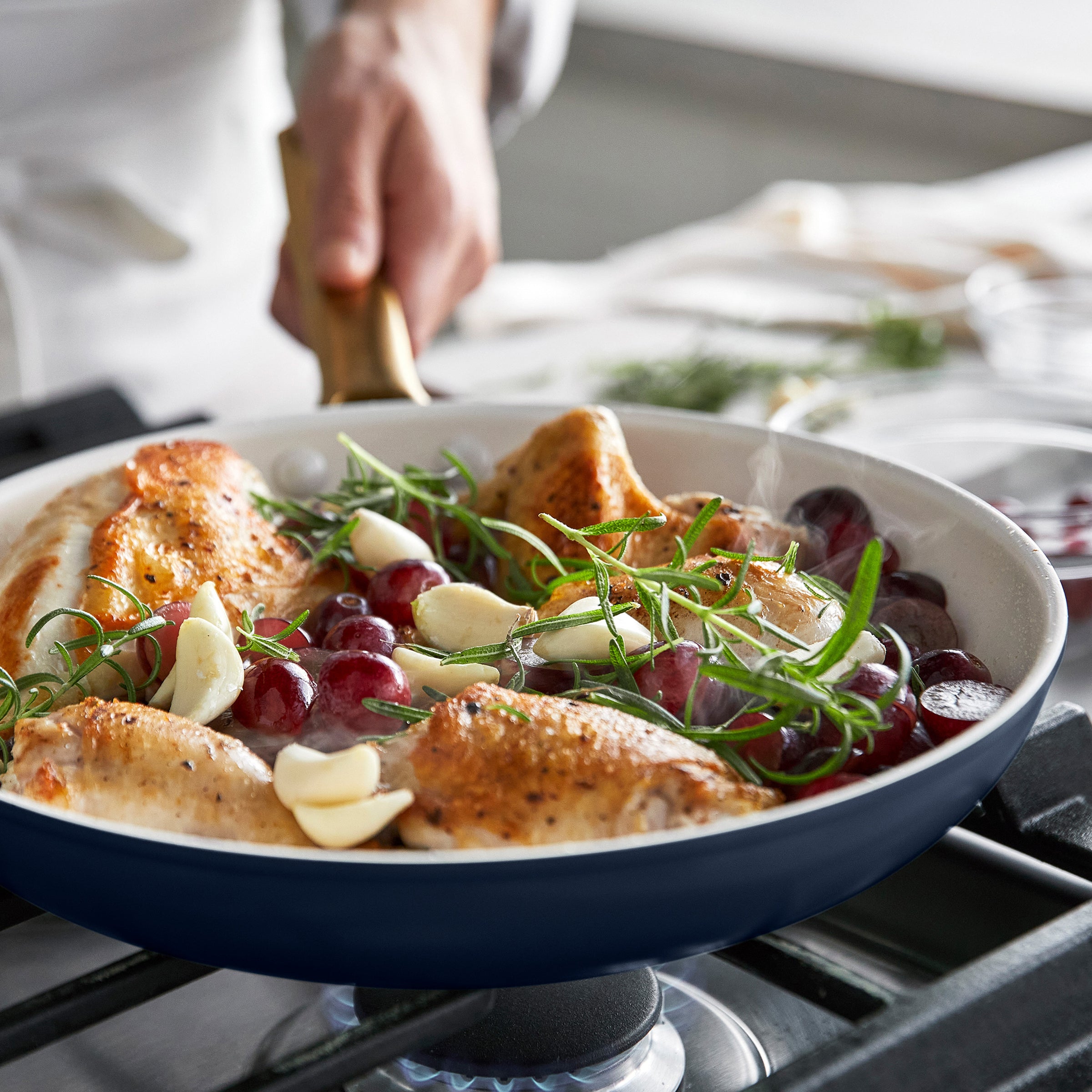 Reserve Pro Ceramic Nonstick 10 and 12 Frypan Set | Twilight - Image 6