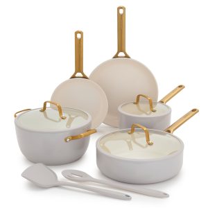 Reserve Pro Ceramic Nonstick 10-Piece Cookware Set | Oyster