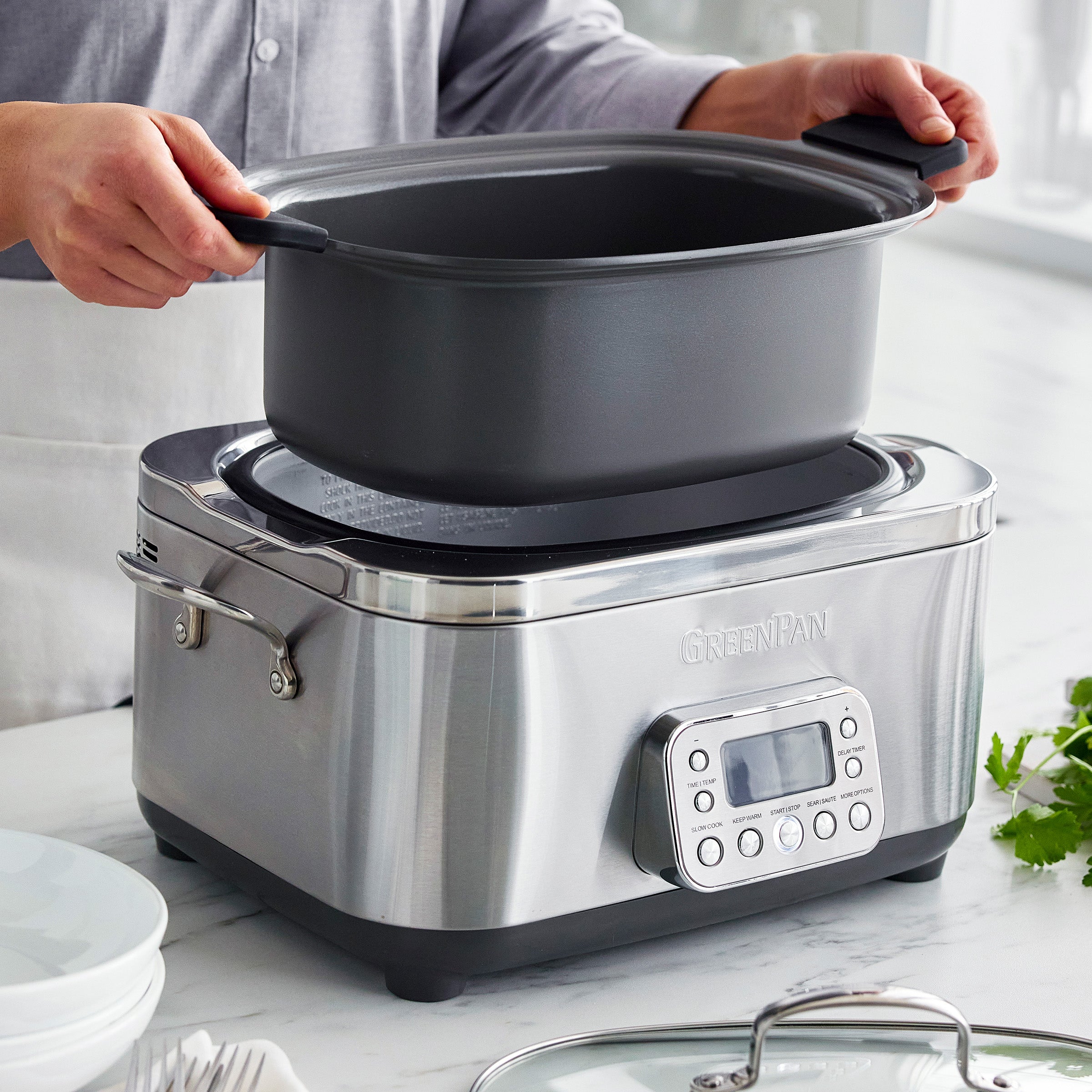 Elite 14-in-1 6-Quart Slow Cooker | Premiere Stainless Steel - Image 6