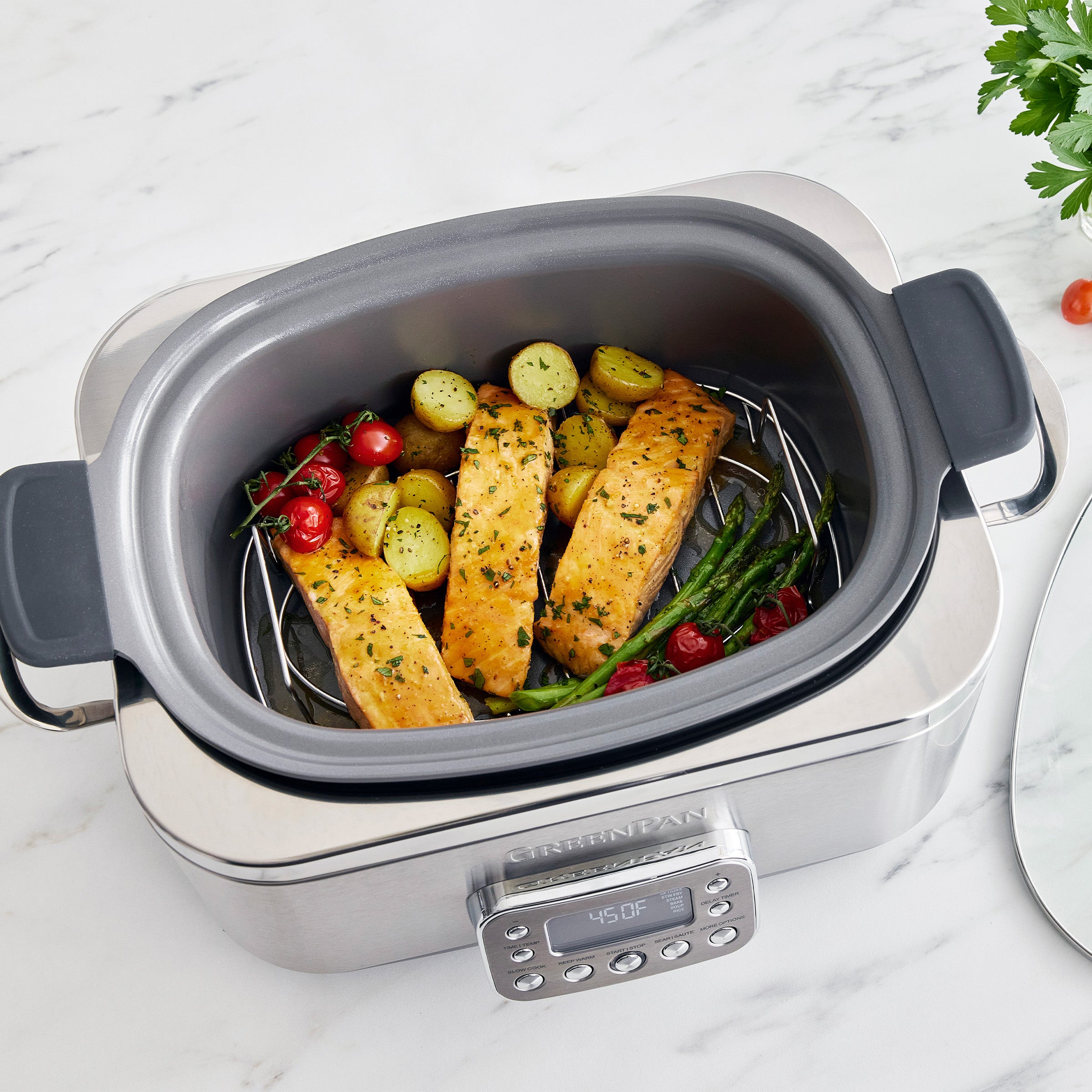 Elite 14-in-1 6-Quart Slow Cooker | Premiere Stainless Steel - Image 8