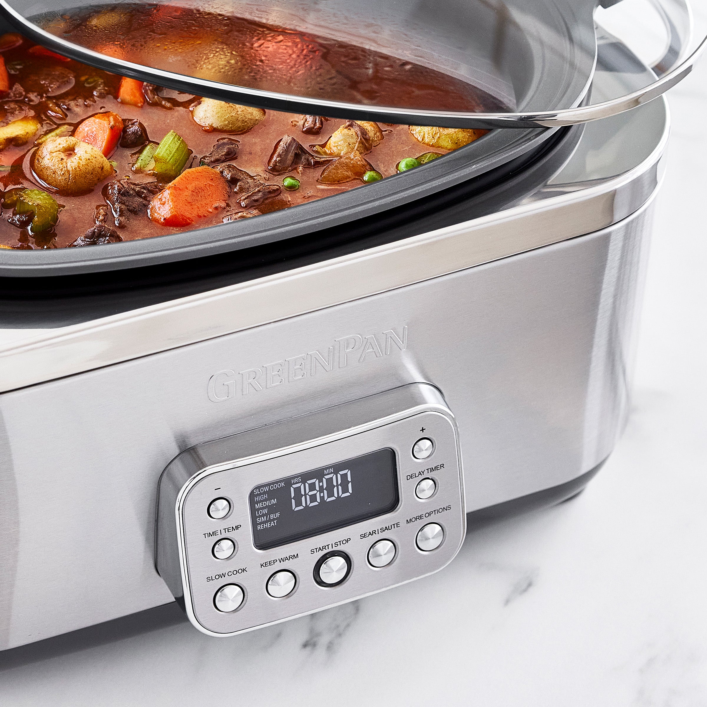 Elite 14-in-1 6-Quart Slow Cooker | Premiere Stainless Steel - Image 9