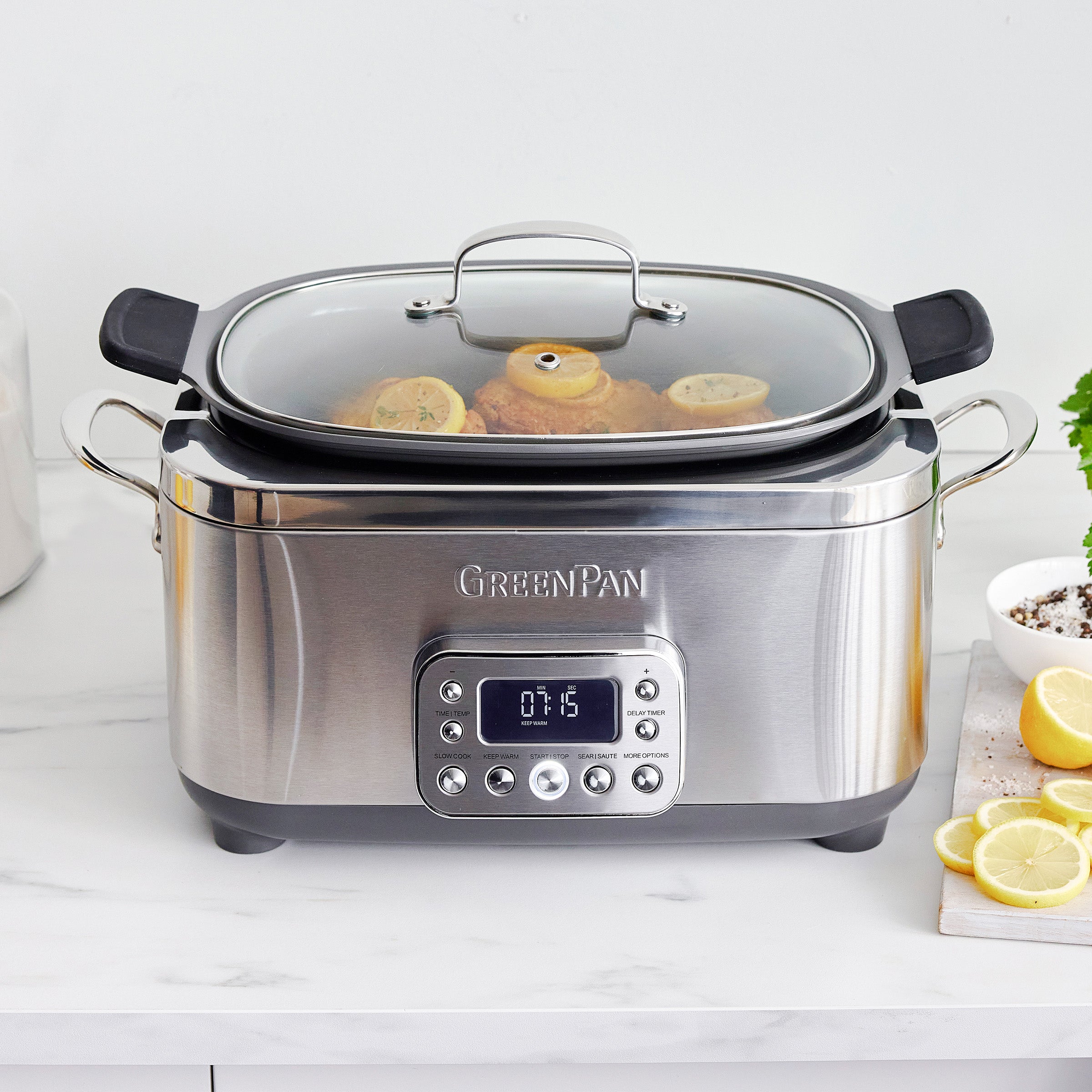 Elite 14-in-1 6-Quart Slow Cooker | Premiere Stainless Steel - Image 10