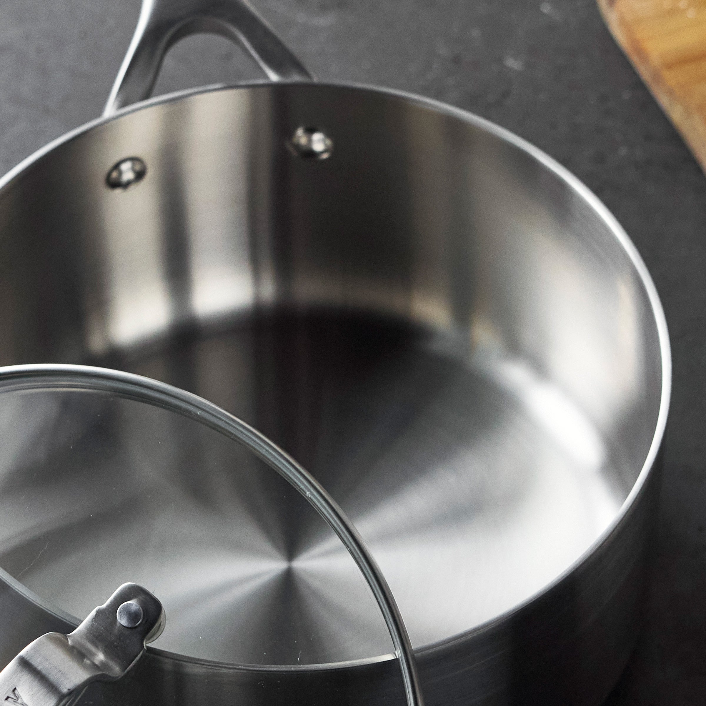 Bobby Flay by GreenPan Chef Series Uncoated Stainless Steel 3-Quart Saucepan - Image 4