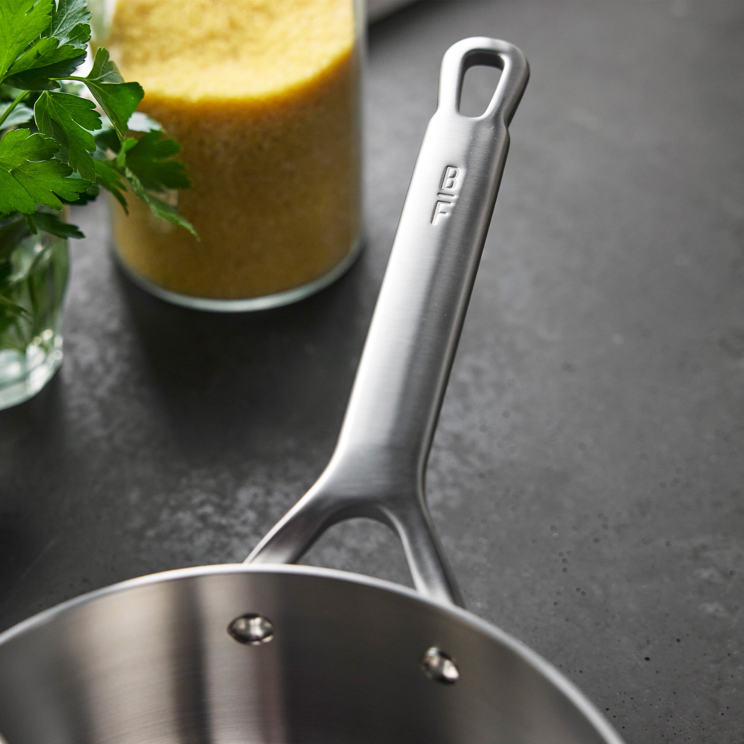 Bobby Flay by GreenPan Chef Series Uncoated Stainless Steel 3-Quart Saucepan - Image 5