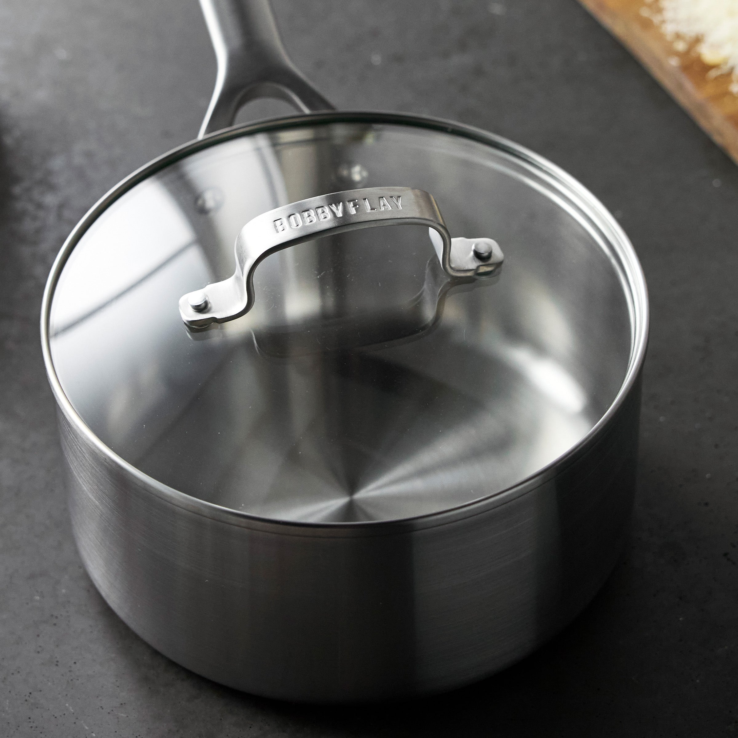 Bobby Flay by GreenPan Chef Series Uncoated Stainless Steel 3-Quart Saucepan - Image 6