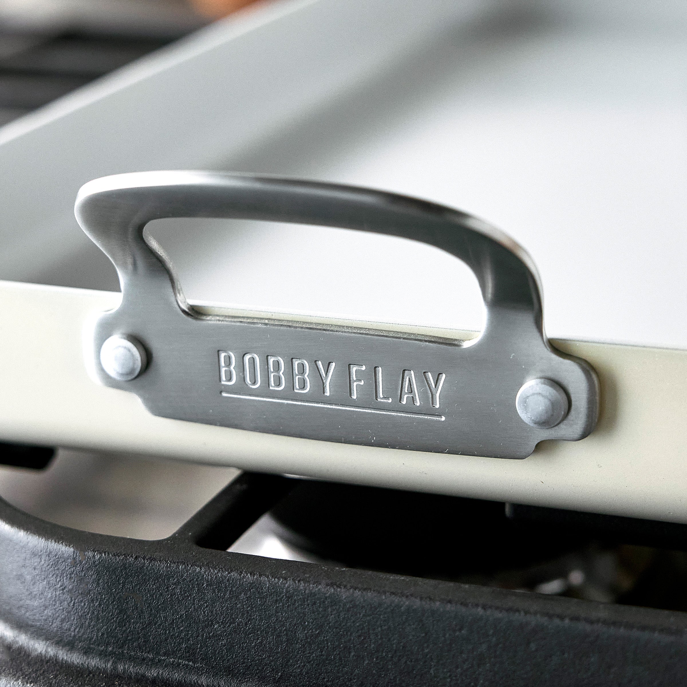 Bobby Flay by GreenPan Professional Ceramic Nonstick 18 x 11 Double Burner Griddle | Cream - Image 4