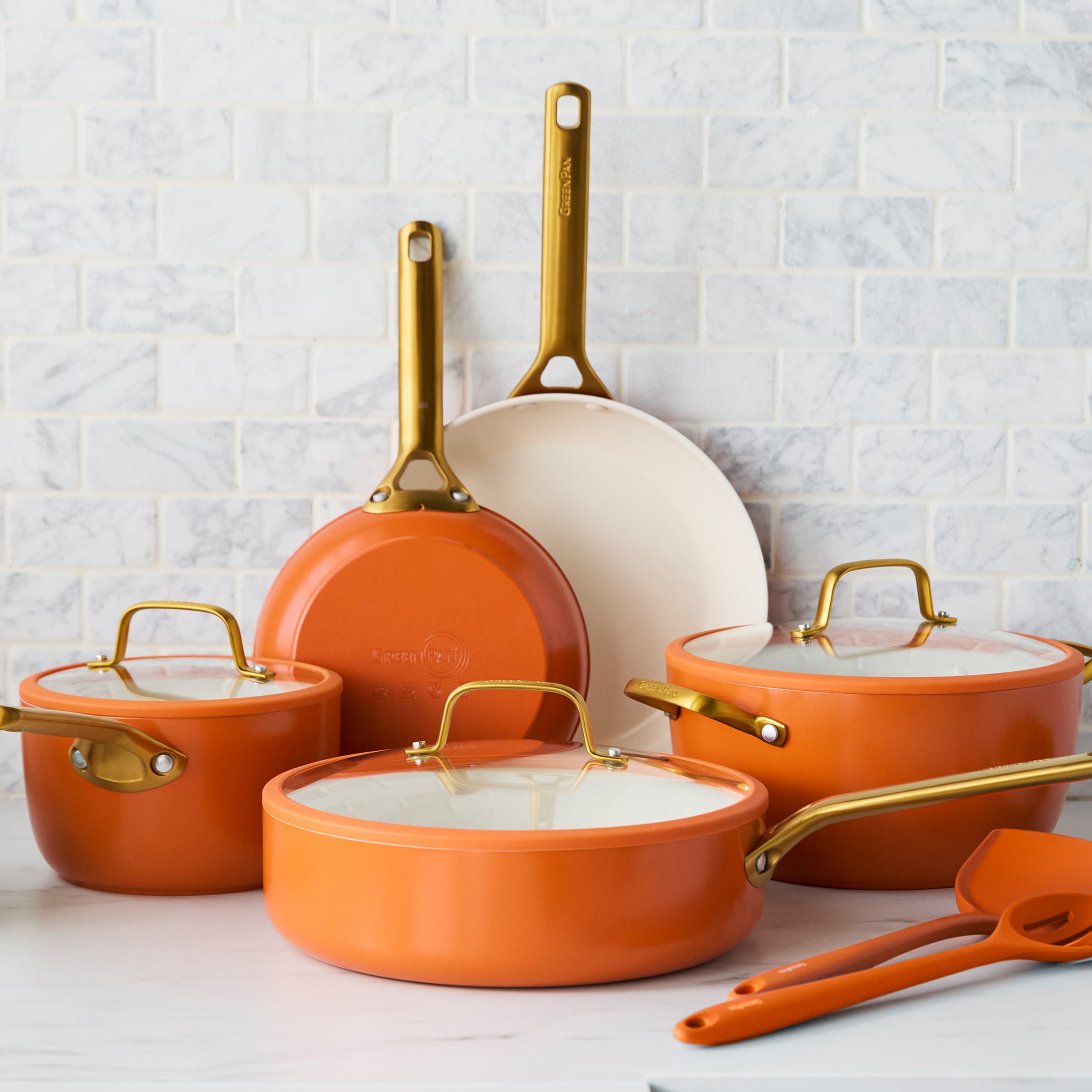Reserve Pro Ceramic Nonstick 10-Piece Cookware Set | Harvest - Image 3