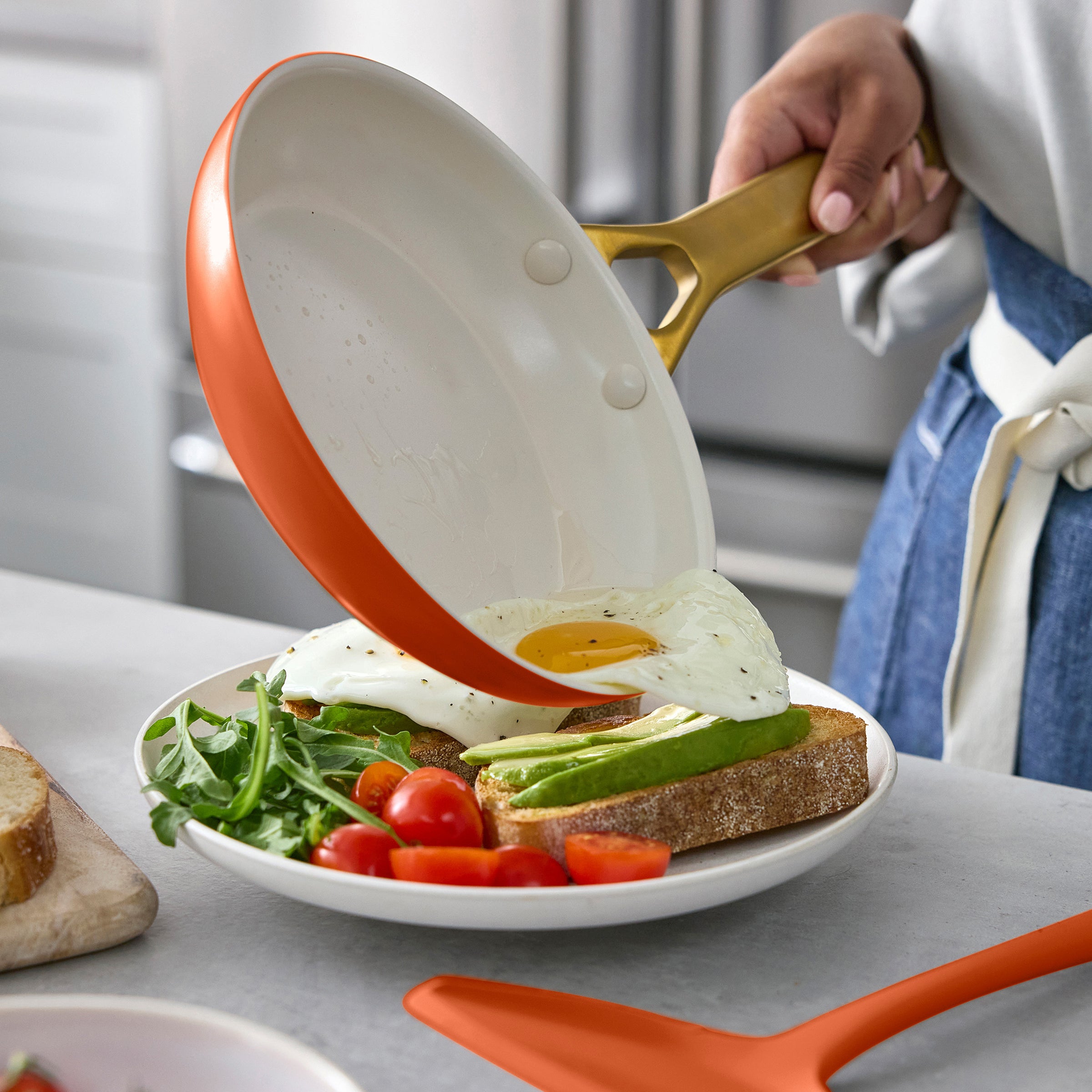 Reserve Pro Ceramic Nonstick 10-Piece Cookware Set | Harvest - Image 5