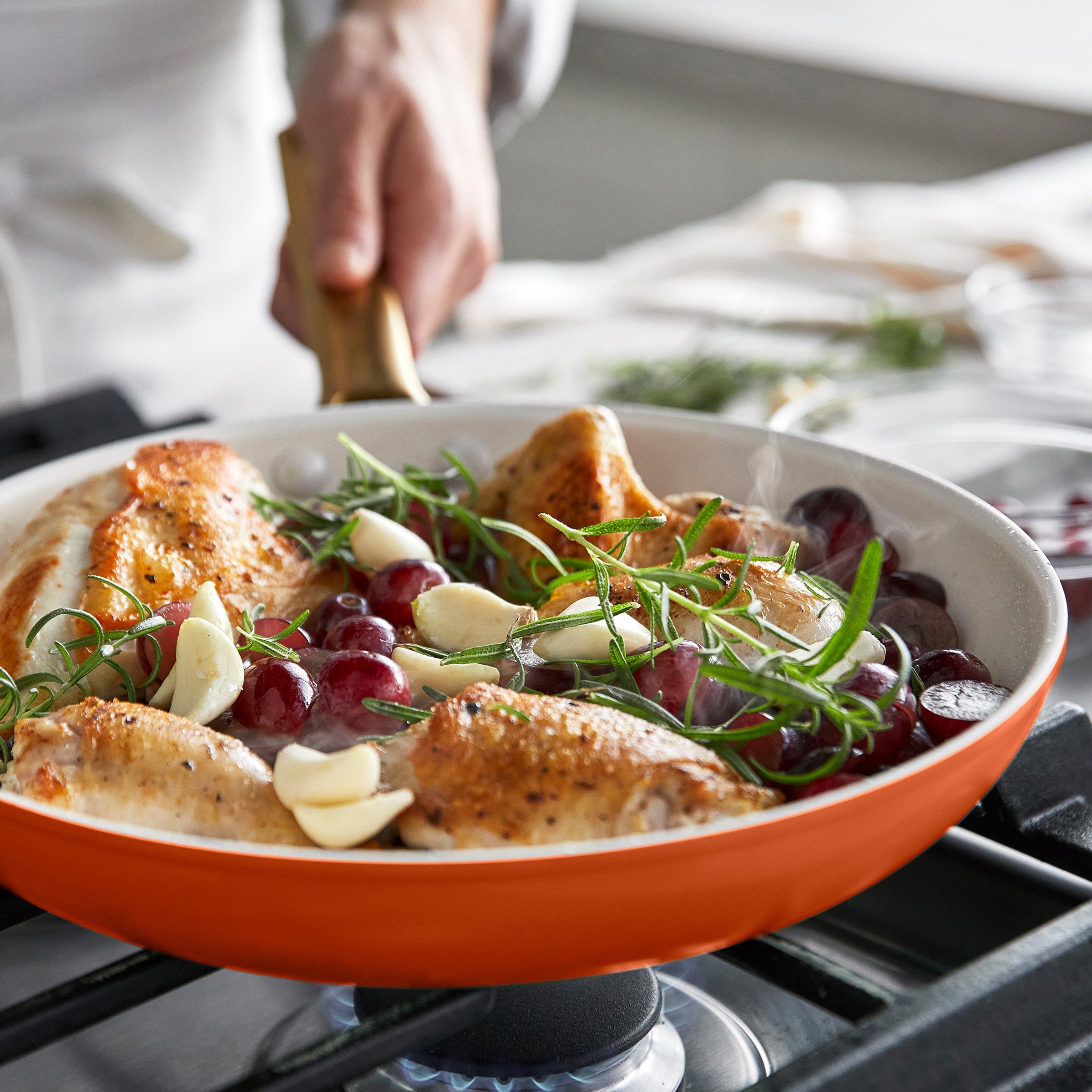 Reserve Pro Ceramic Nonstick 10-Piece Cookware Set | Harvest - Image 8