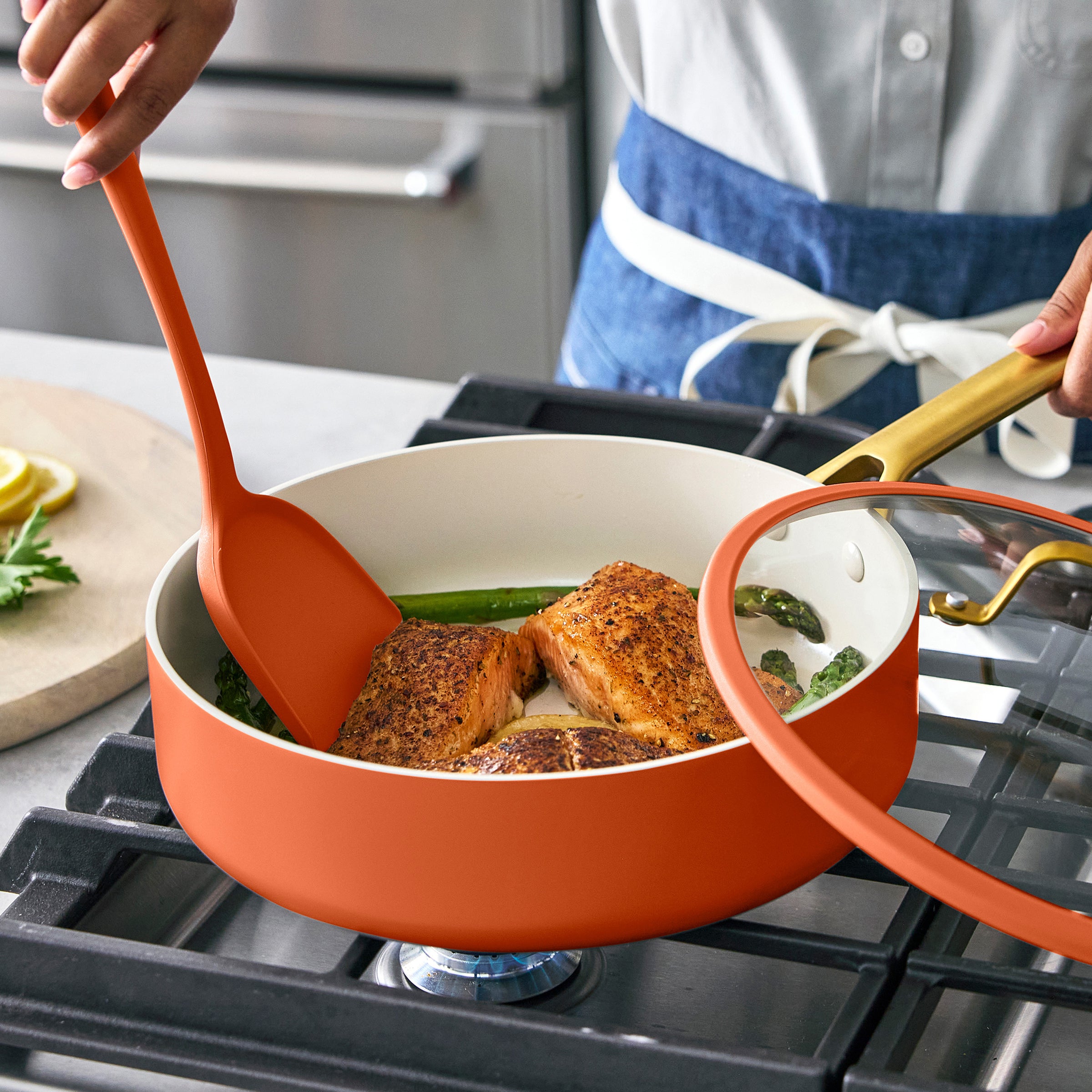Reserve Pro Ceramic Nonstick 10-Piece Cookware Set | Harvest - Image 10