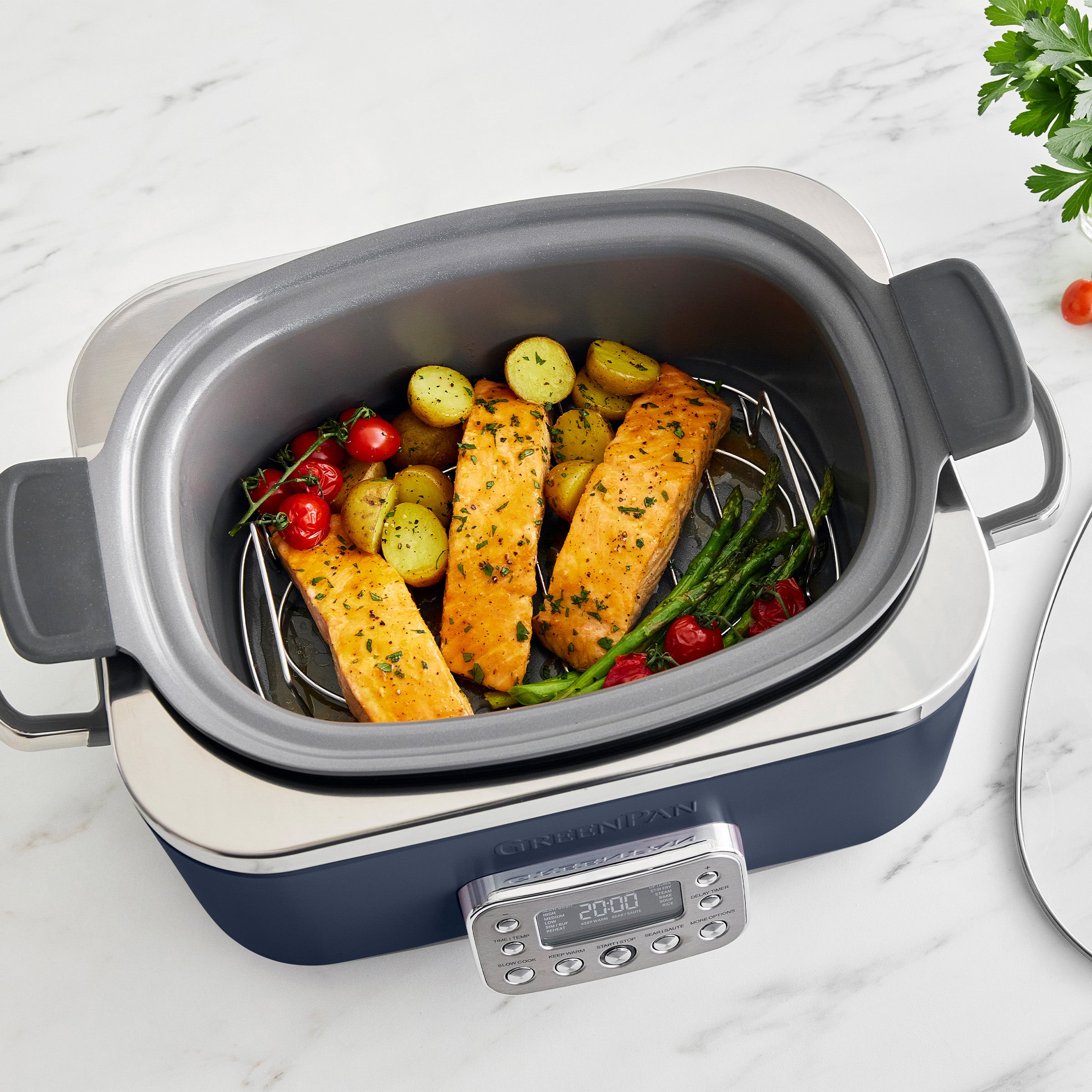 Elite 14-in-1 6-Quart Slow Cooker | Oxford Blue - Image 7
