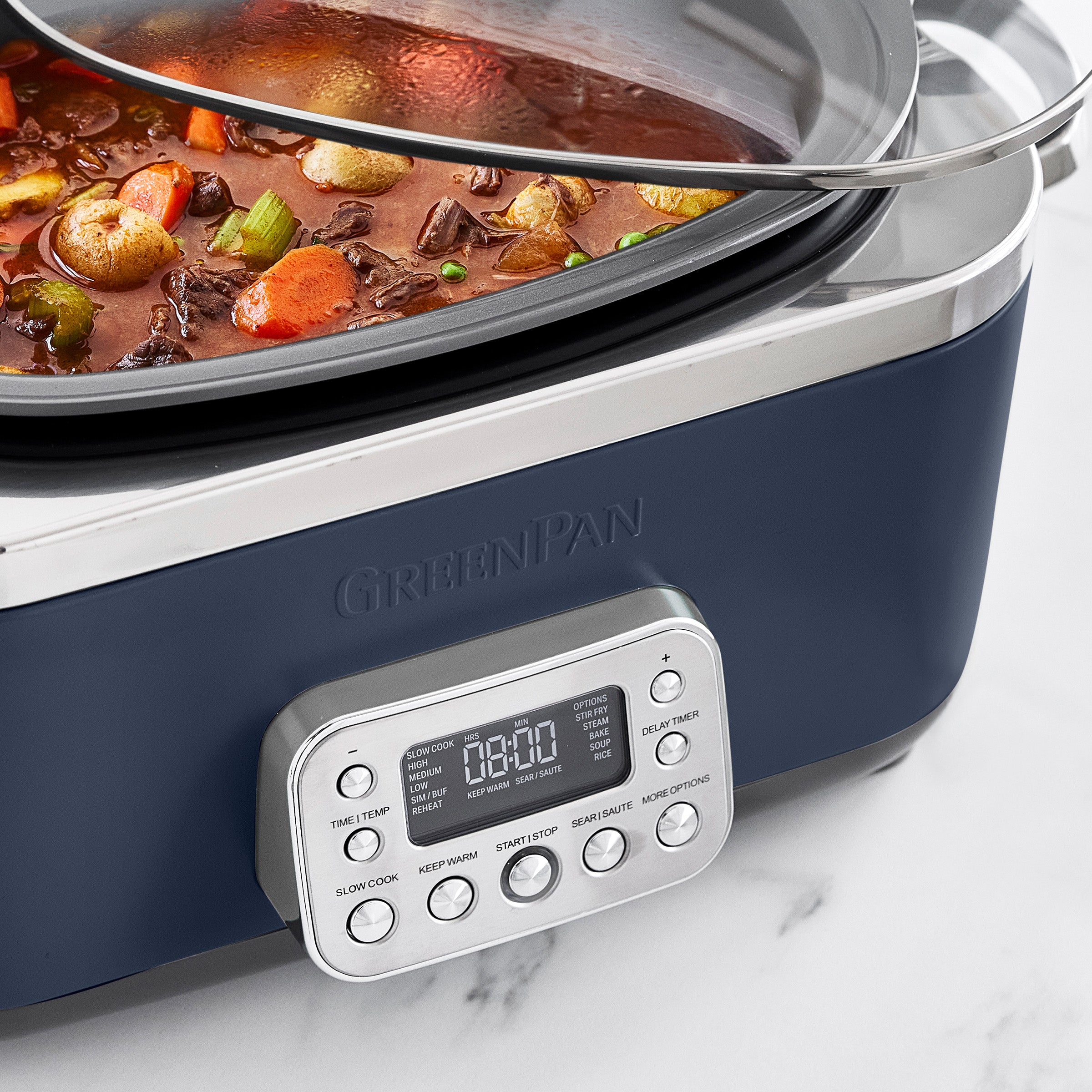 Elite 14-in-1 6-Quart Slow Cooker | Oxford Blue - Image 8