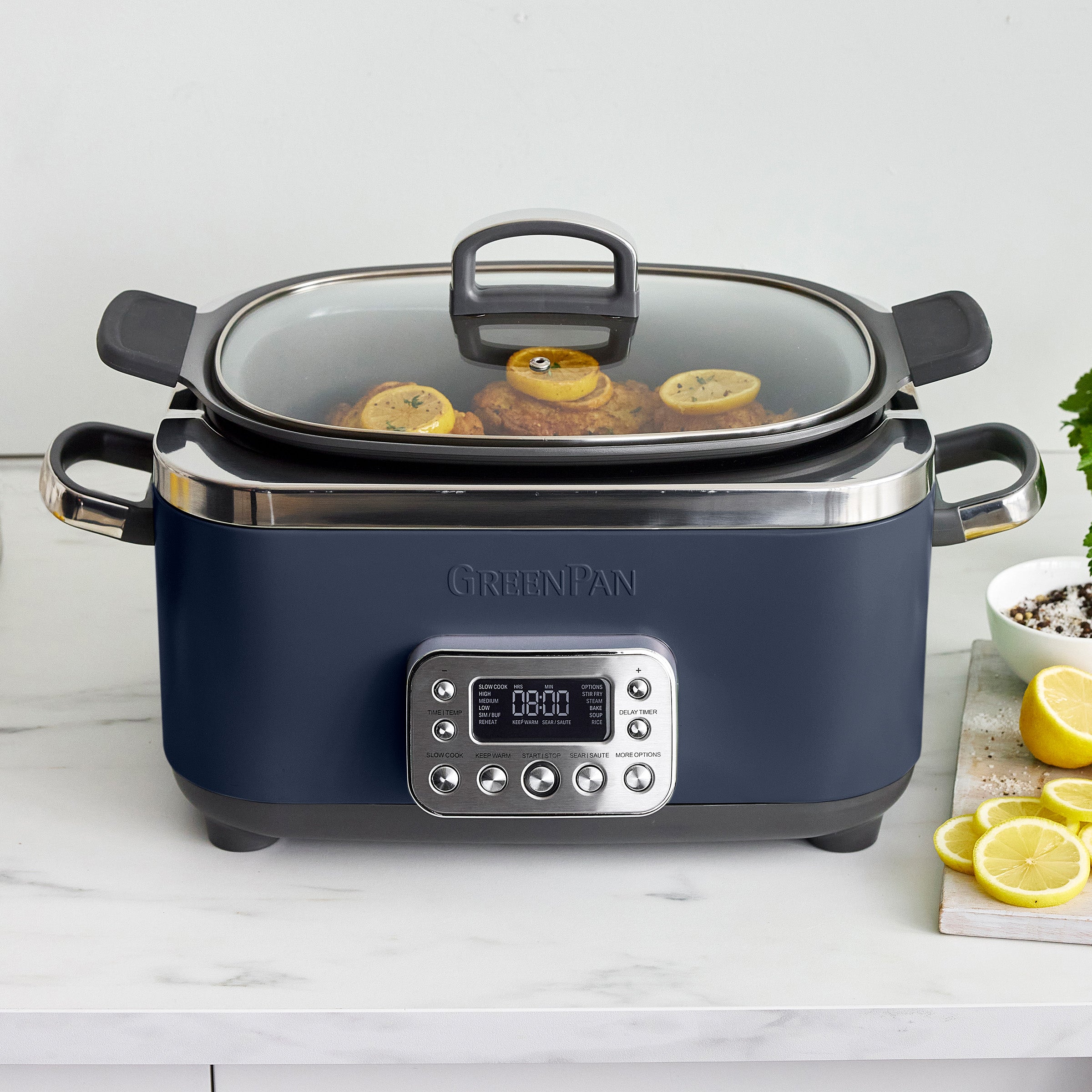 Elite 14-in-1 6-Quart Slow Cooker | Oxford Blue - Image 9