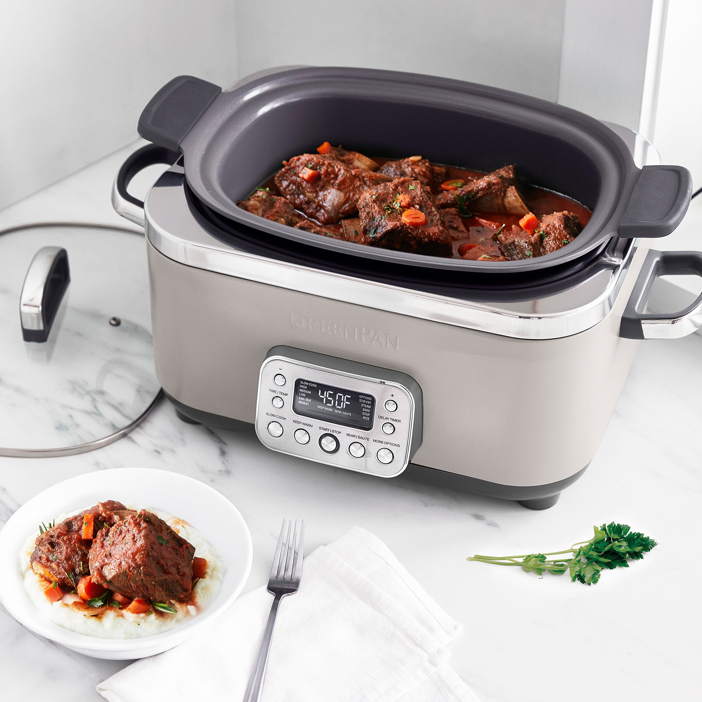 Elite 14-in-1 6-Quart Slow Cooker | Clay - Image 4