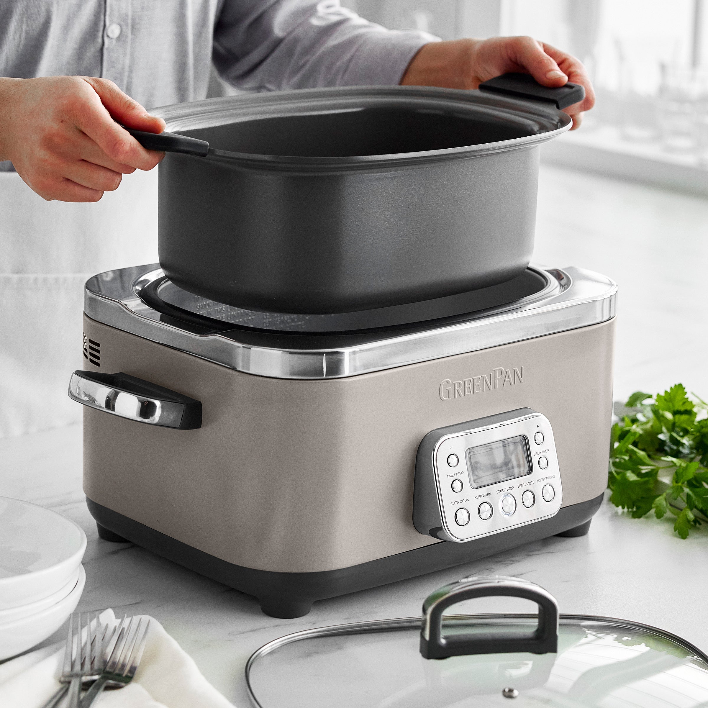 Elite 14-in-1 6-Quart Slow Cooker | Clay - Image 5