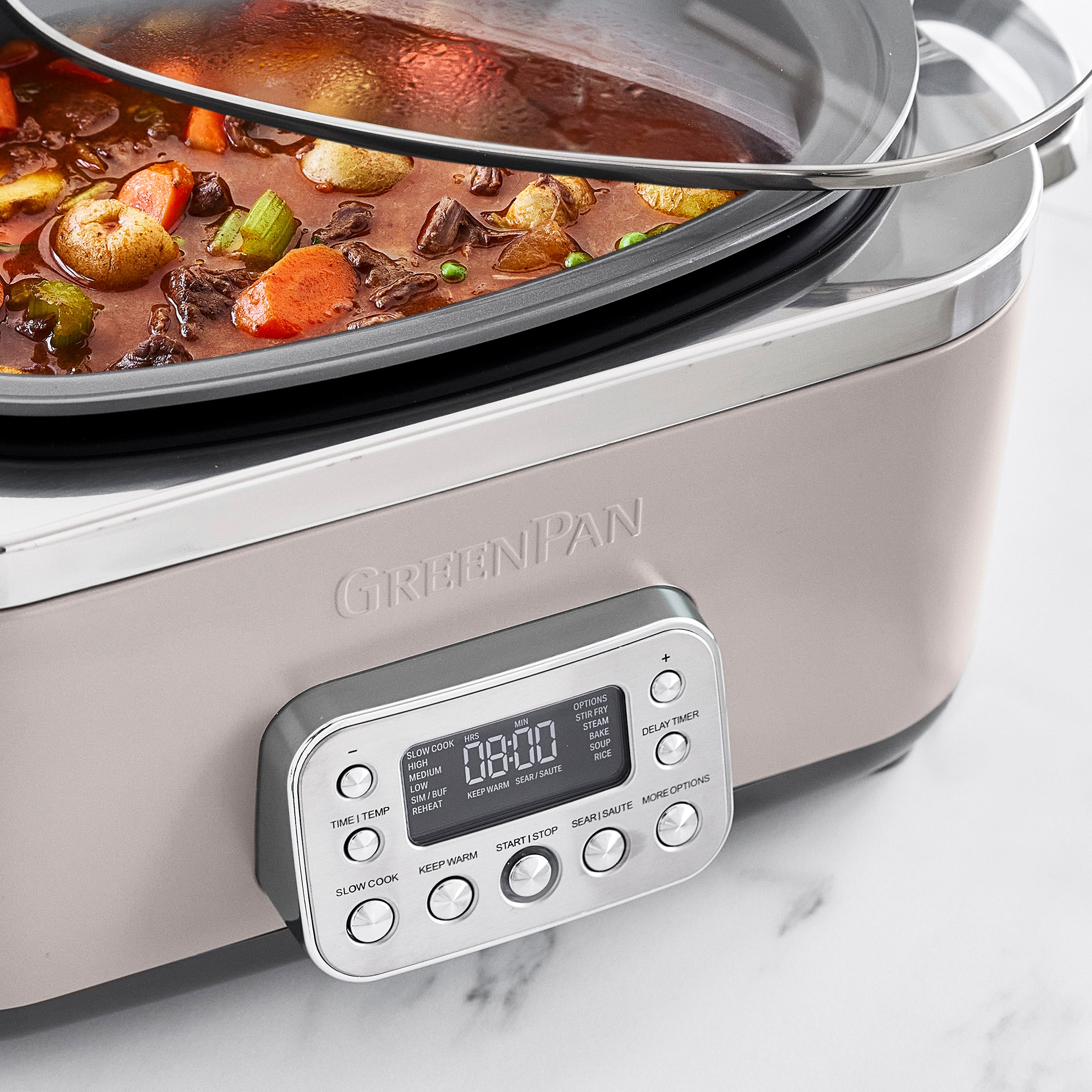Elite 14-in-1 6-Quart Slow Cooker | Clay - Image 8